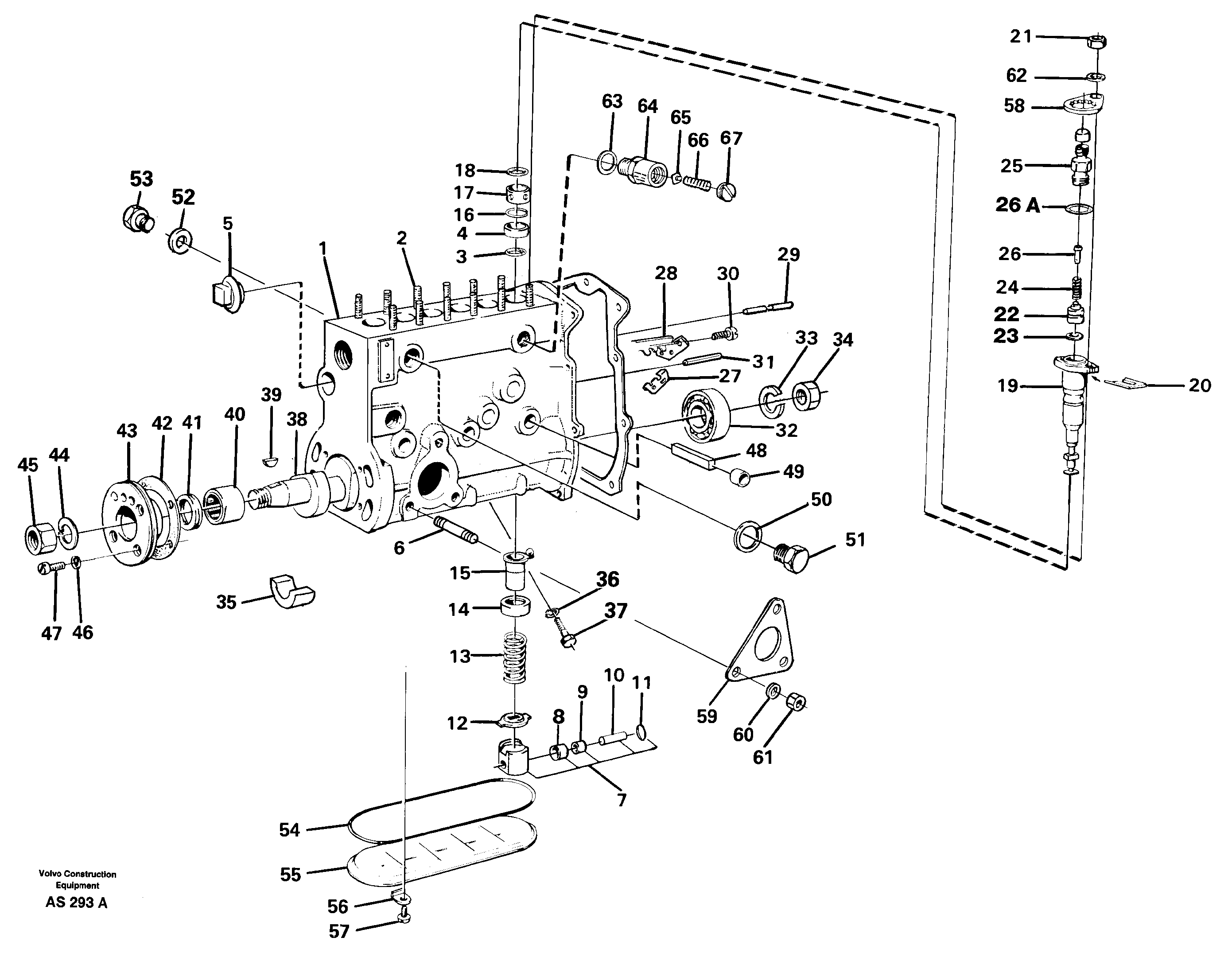 Injection pump — volvo parts diagram