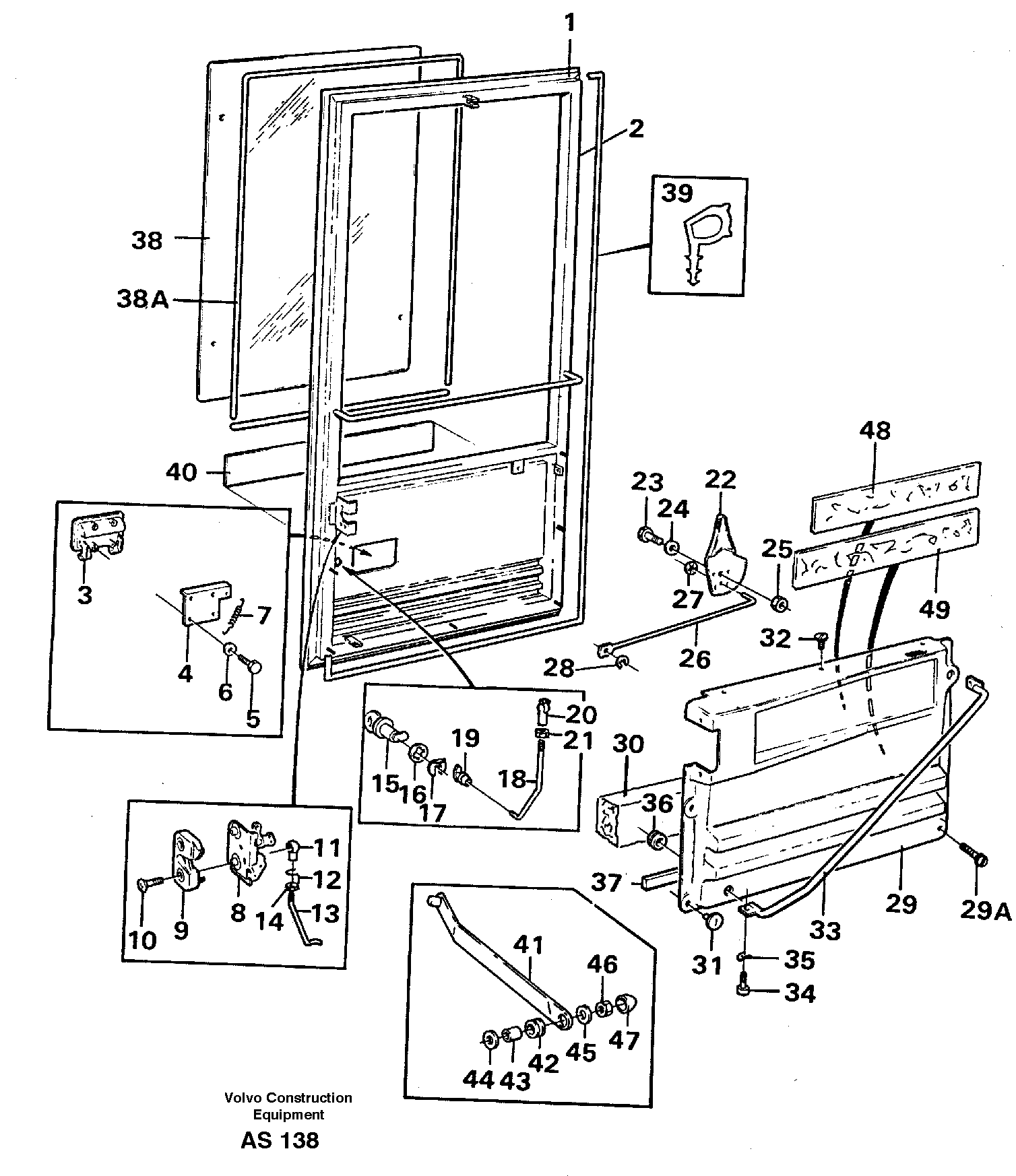 Door — volvo parts diagram