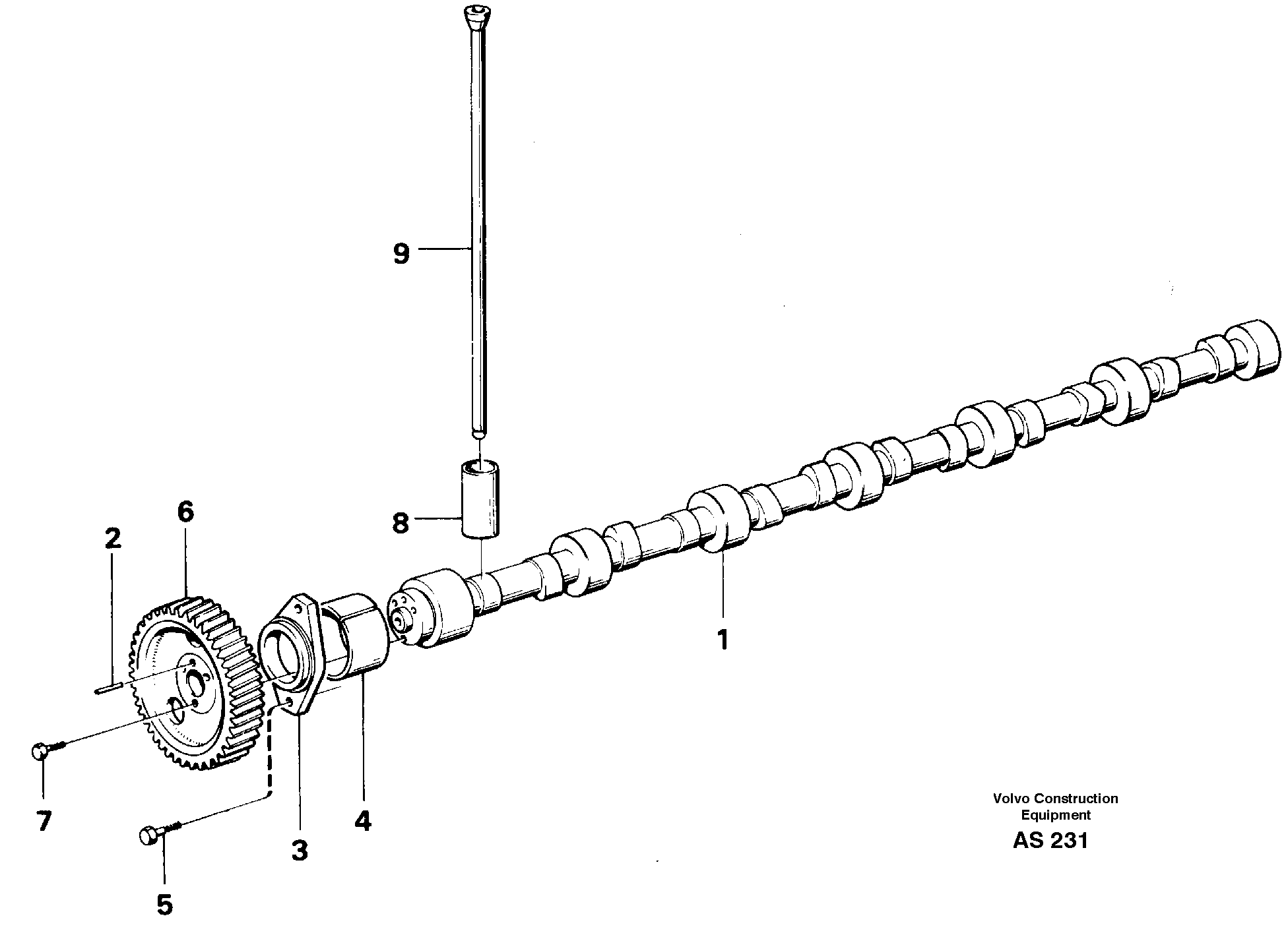 Camshaft — volvo parts diagram
