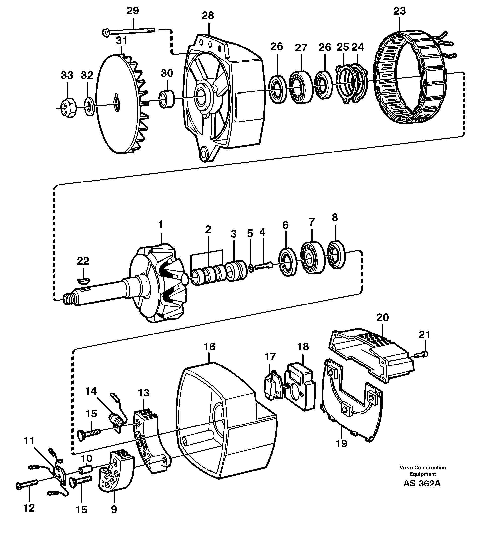 Alternator, 100amp 93479 — volvo parts diagram