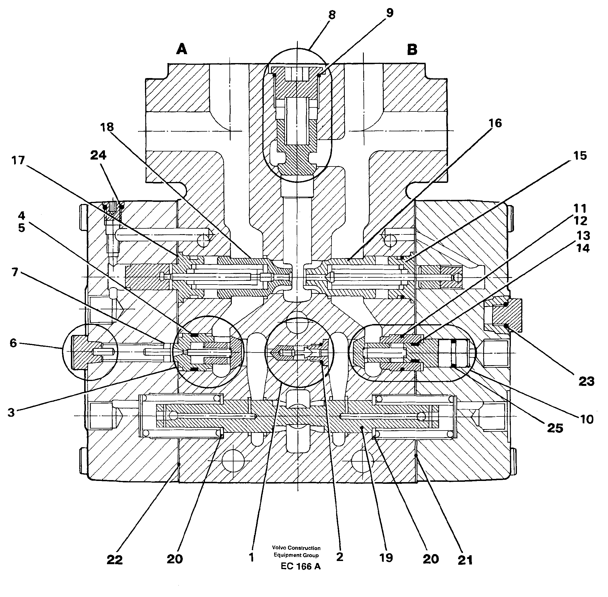 Valve section Lift — volvo parts diagram