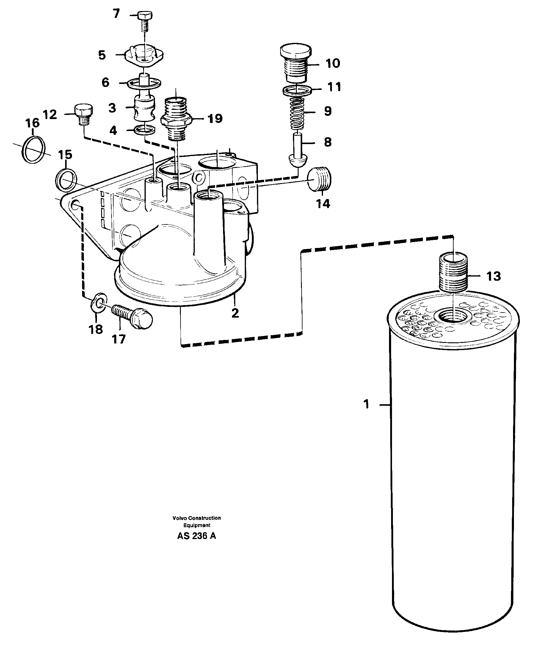 Oil filter — volvo parts diagram