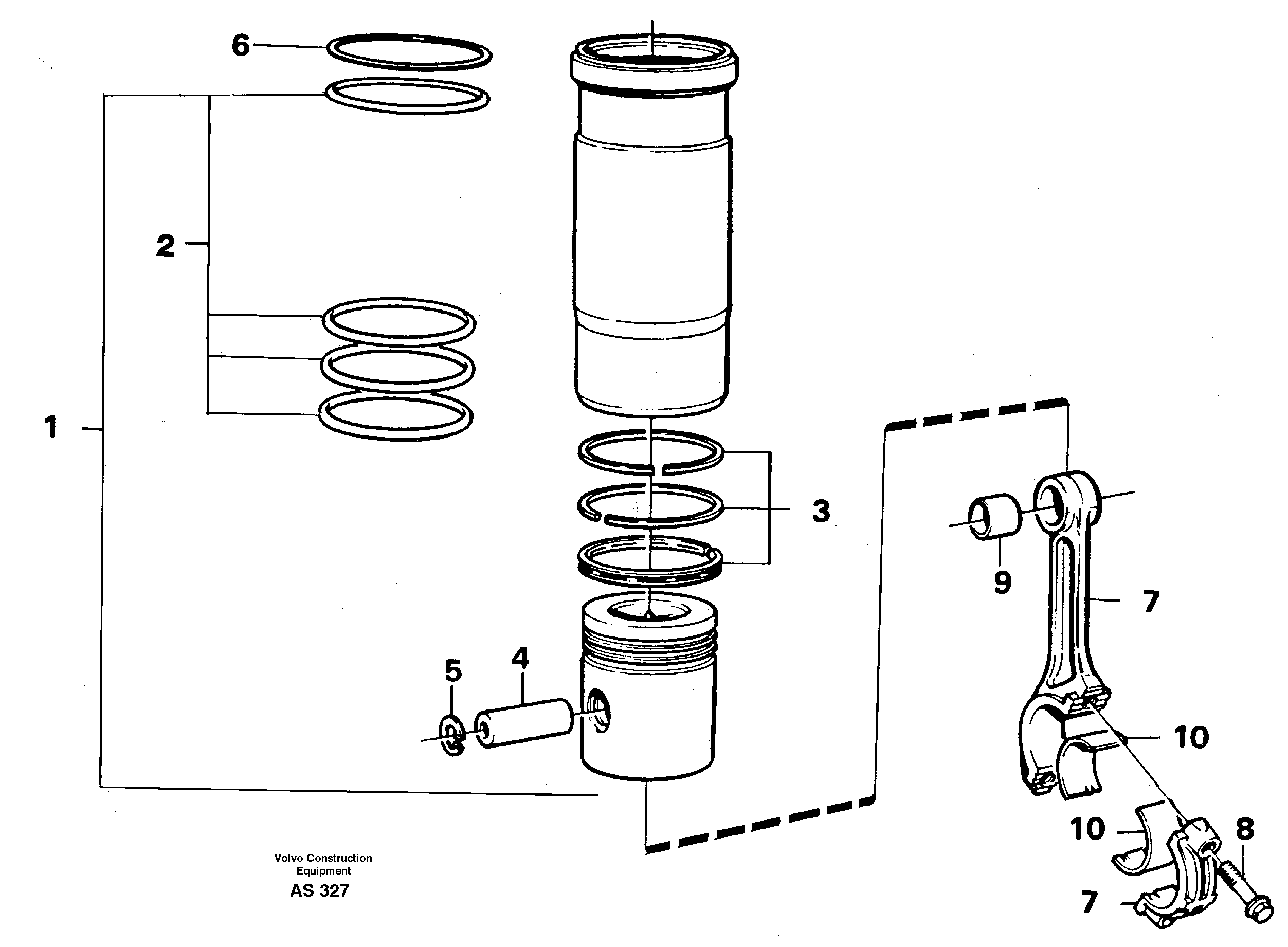 Cylinder liner — volvo parts diagram