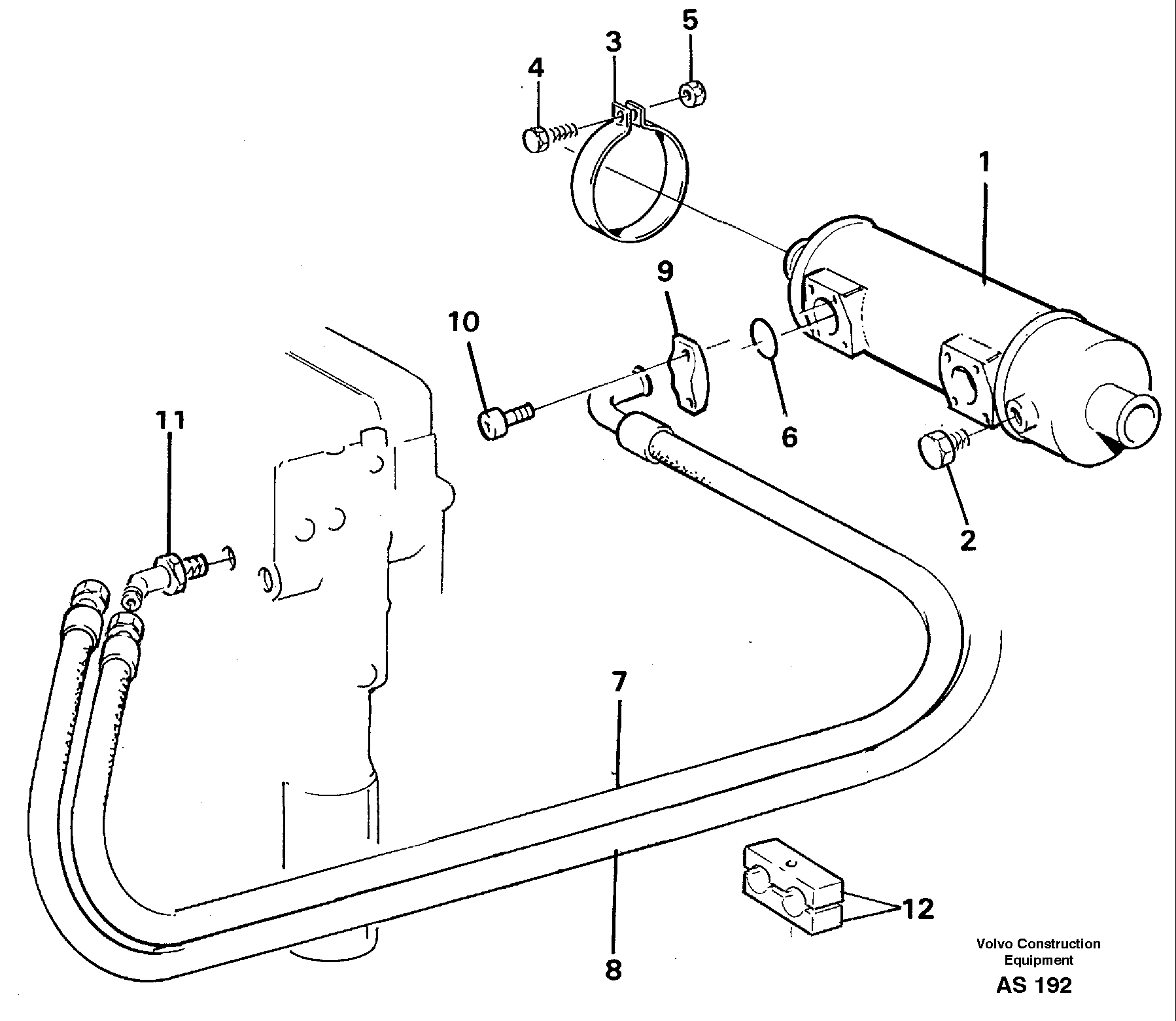 Oil cooler — volvo parts diagram
