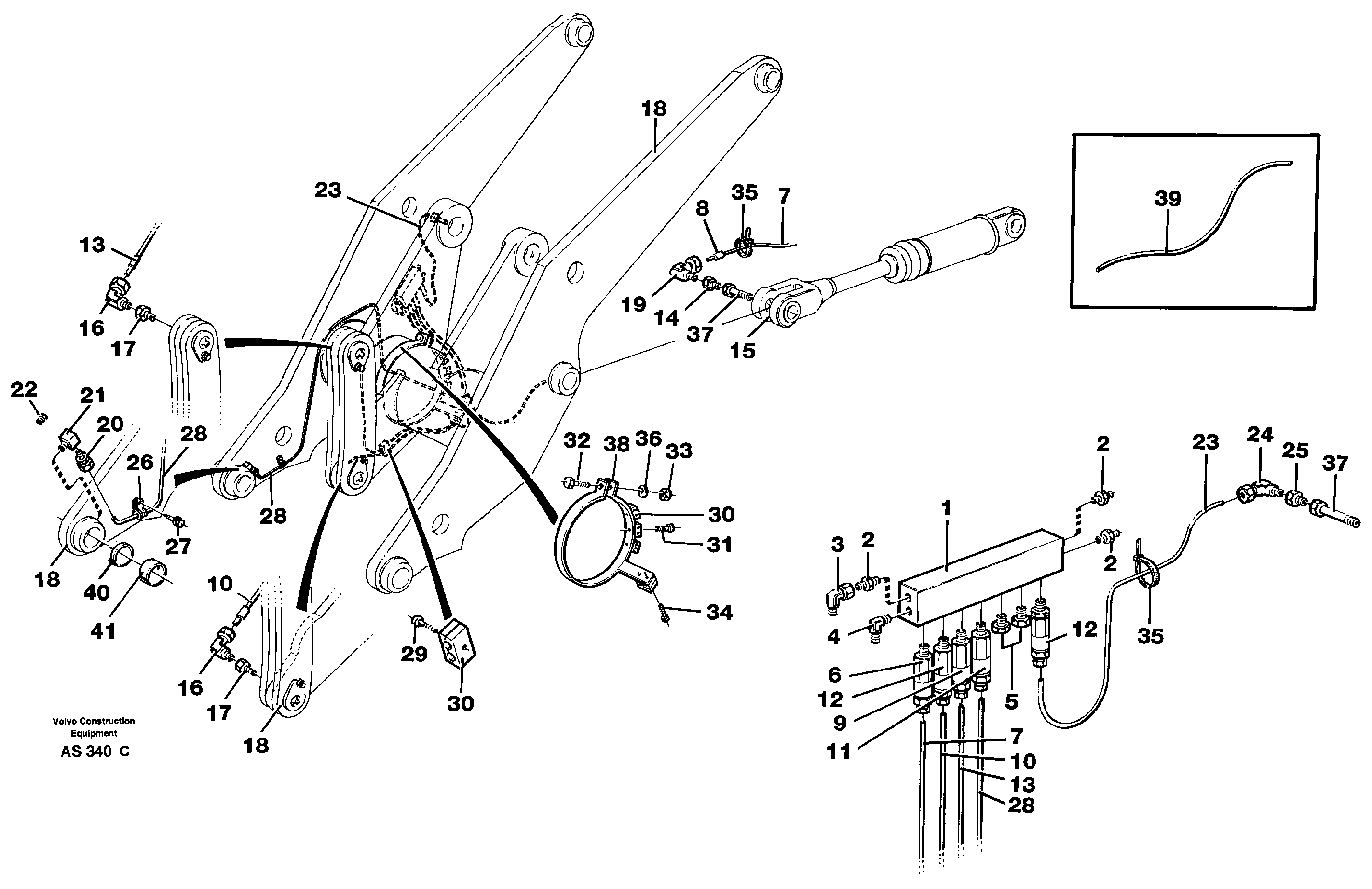 Distribution block, B2. 92754 — volvo parts diagram