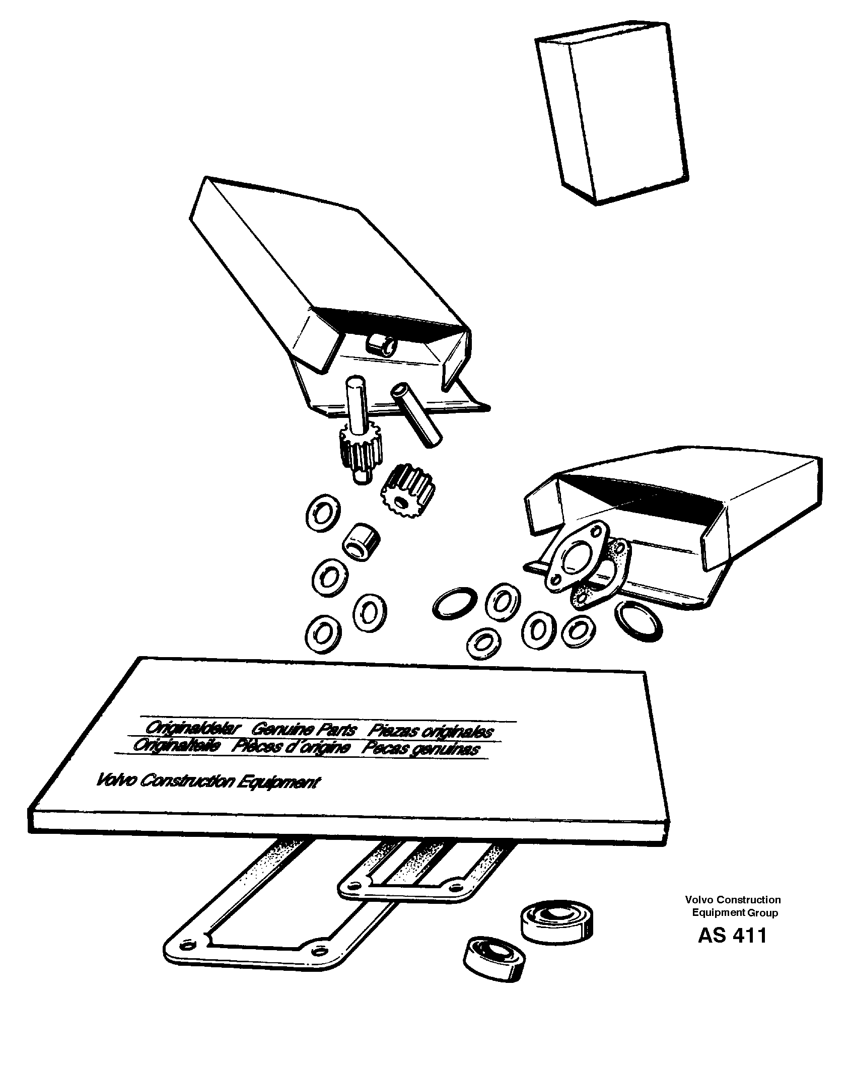 Repair kits for engine — volvo parts diagram