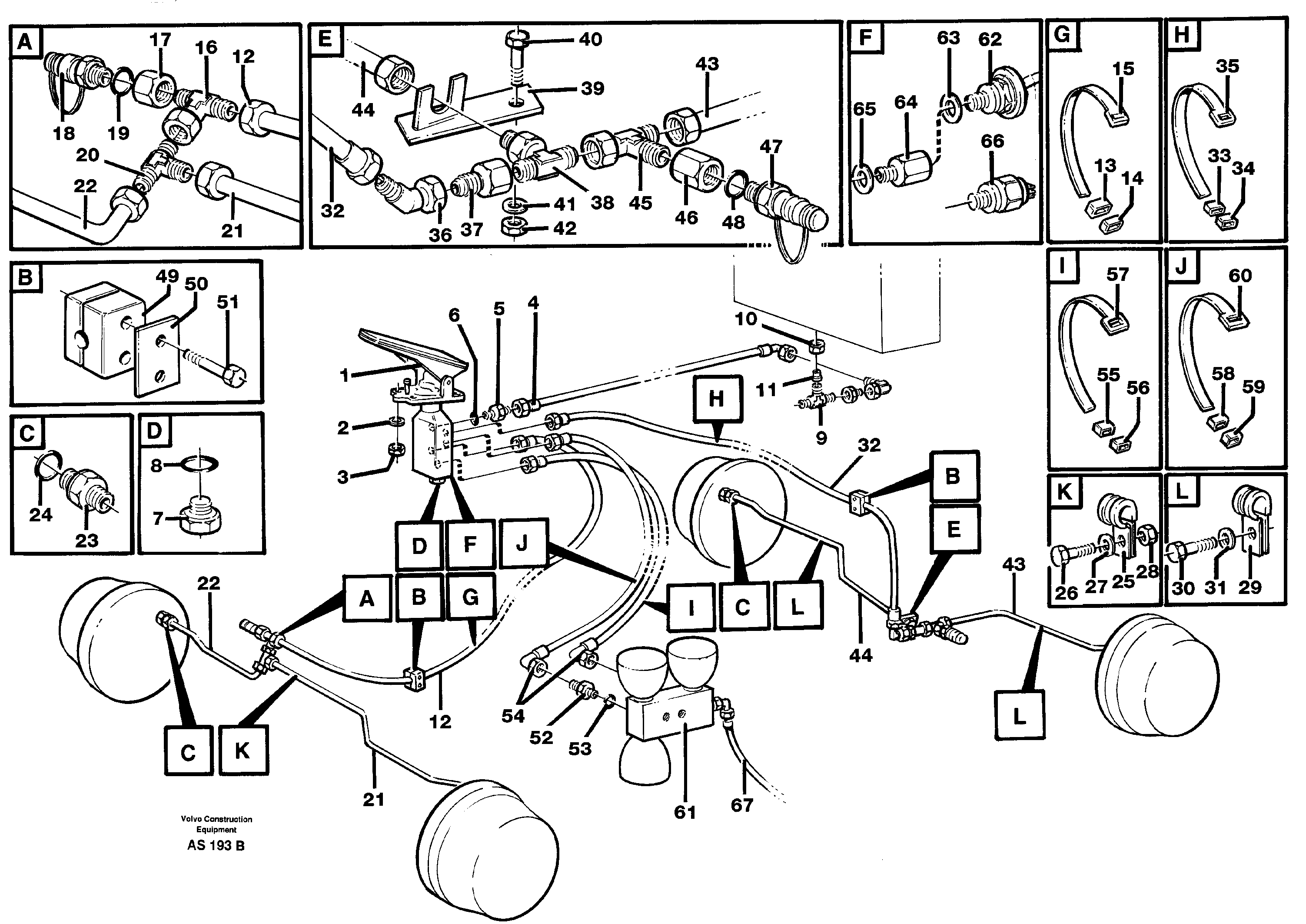 Brake system — volvo parts diagram