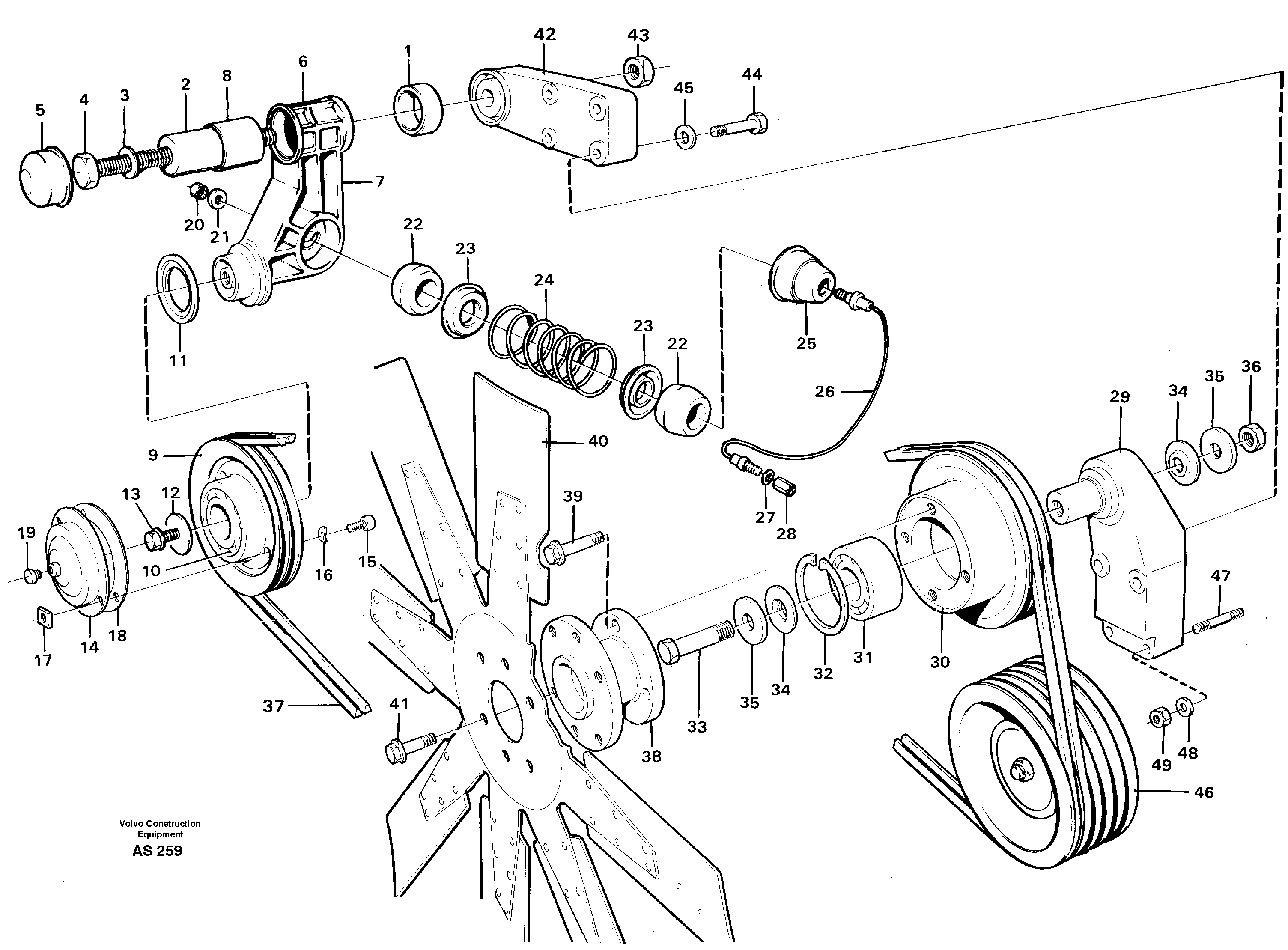 Belt transmission — volvo parts diagram