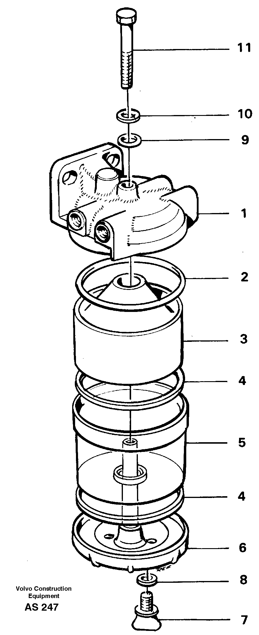 Slurry separator — volvo parts diagram