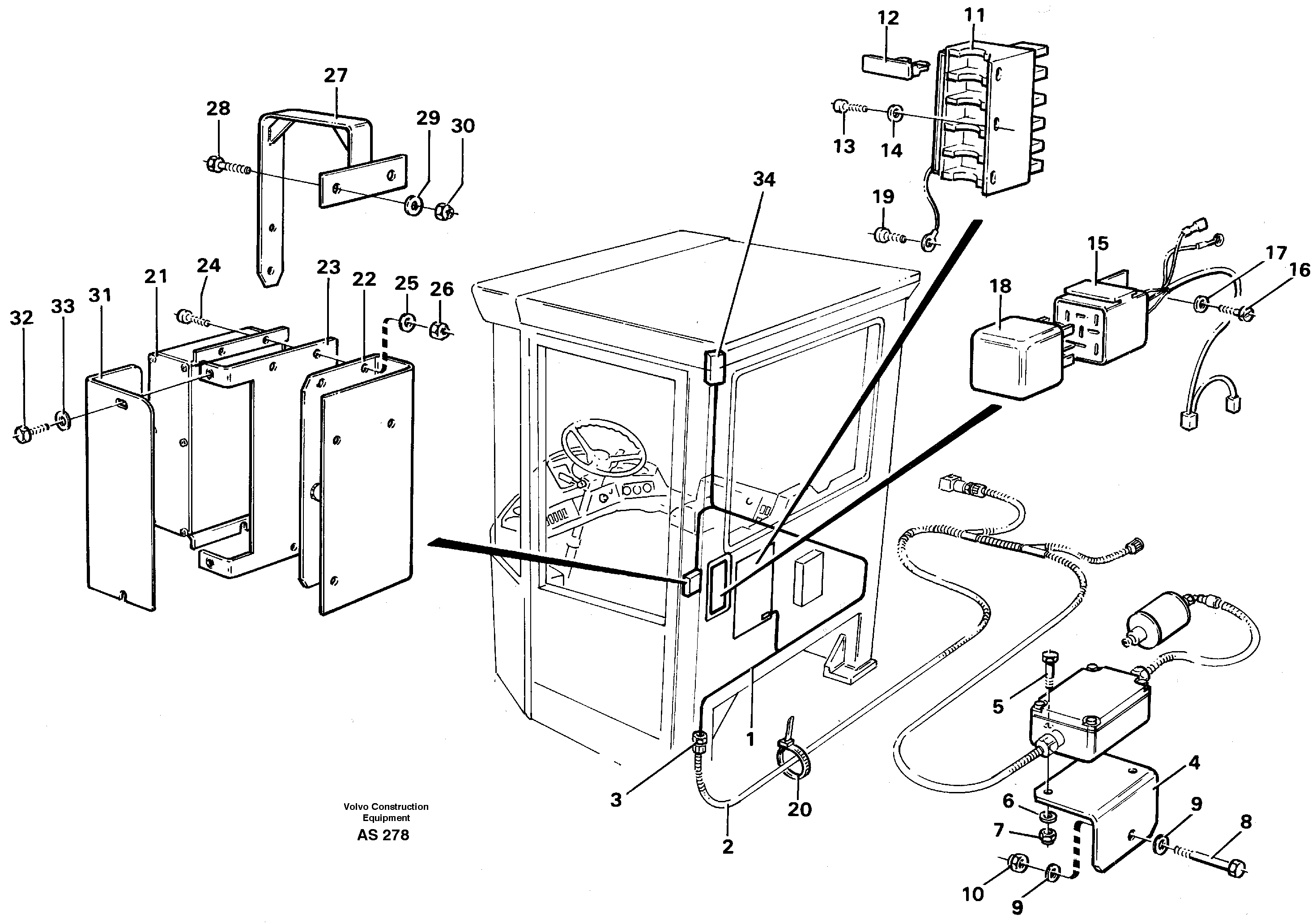 Electrical system: Hydraulic system, Heavy Duty  93637 — volvo parts diagram