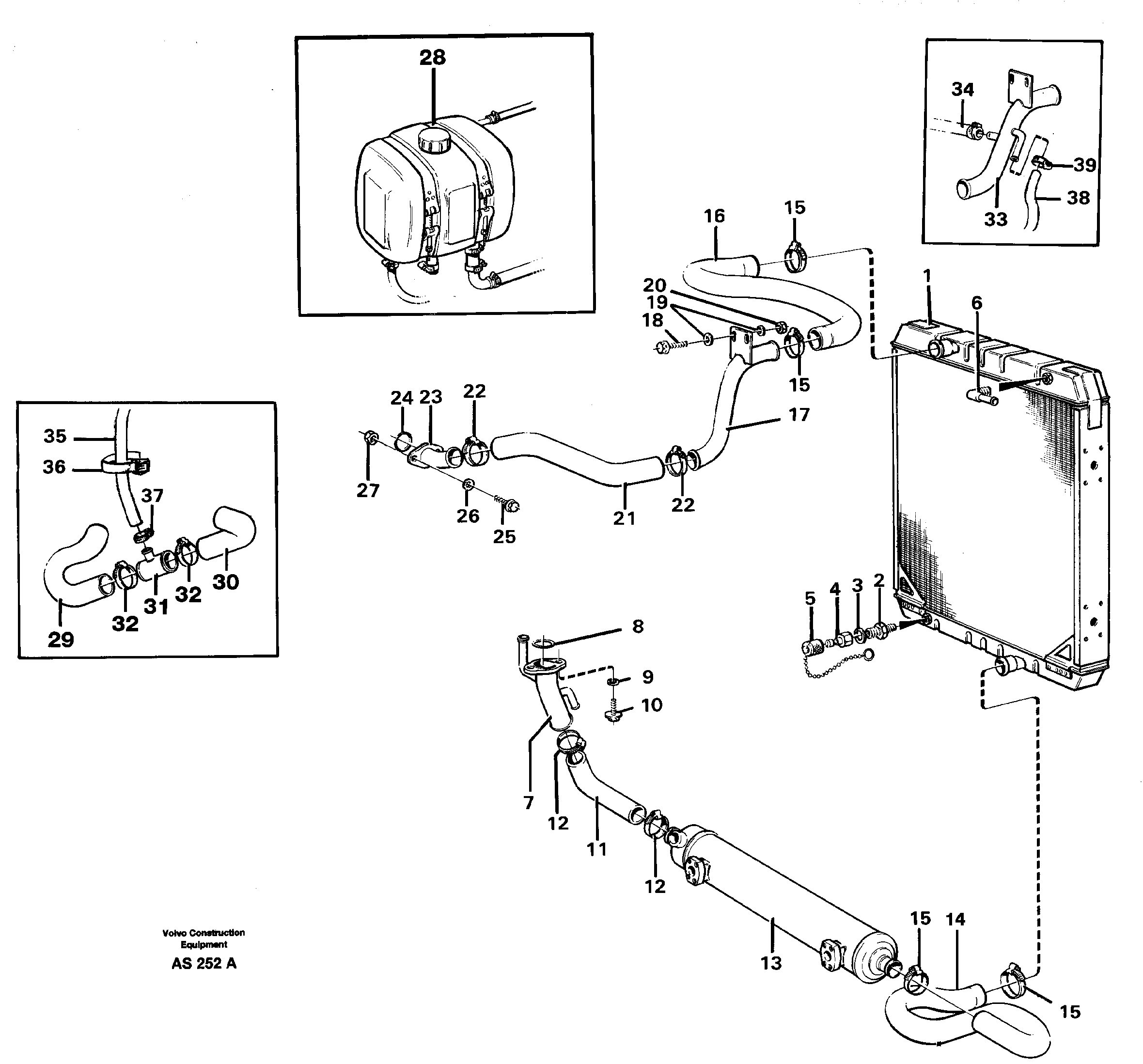 Cooling system — volvo parts diagram