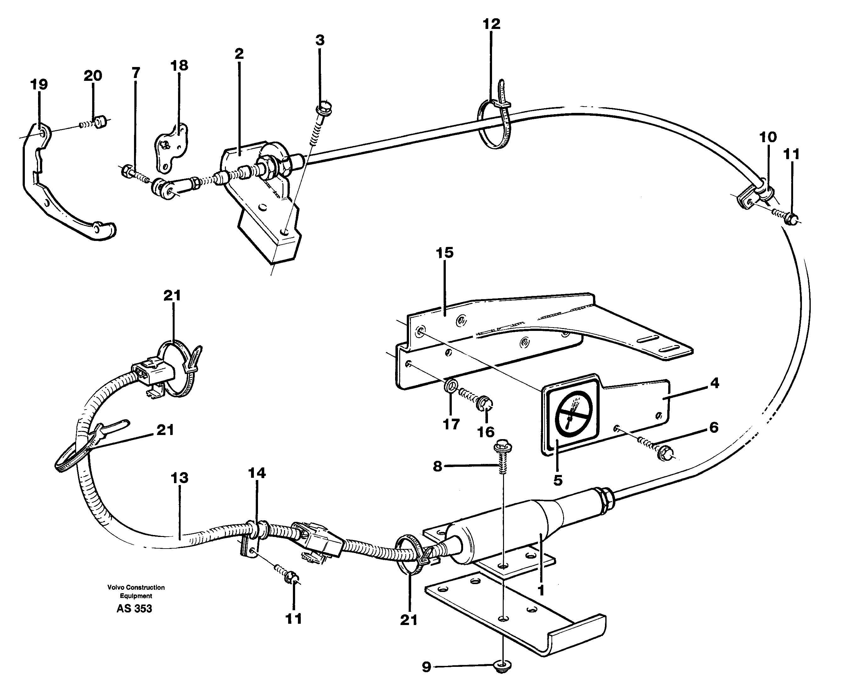 Key turn engine stop SER NO 13477 - . SER NO 70051 - , BRAZIL — volvo parts diagram