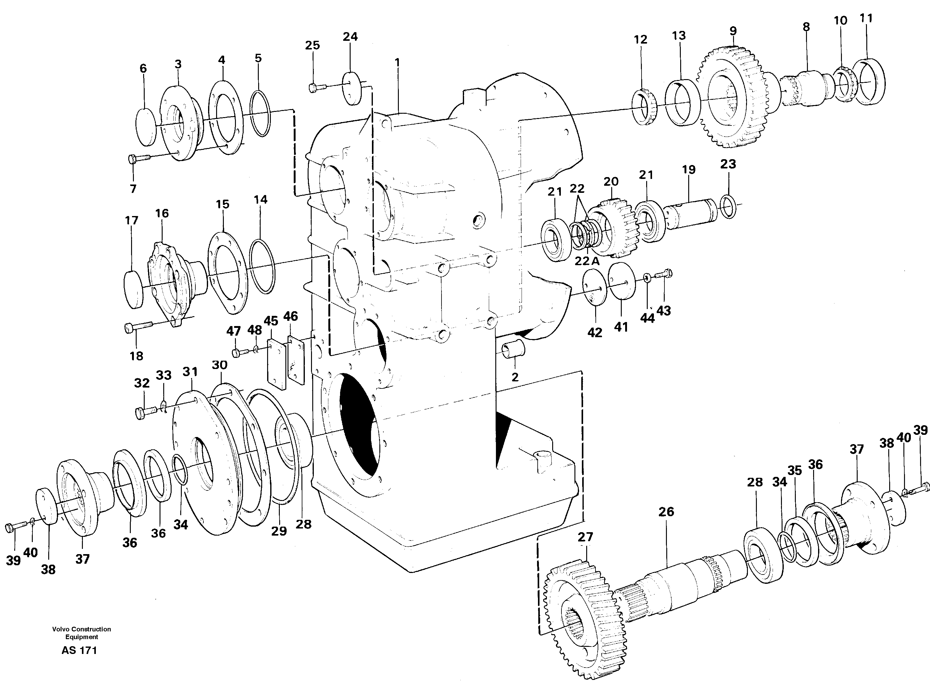 Clutch housing. 4 - speed.  30872 — volvo parts diagram