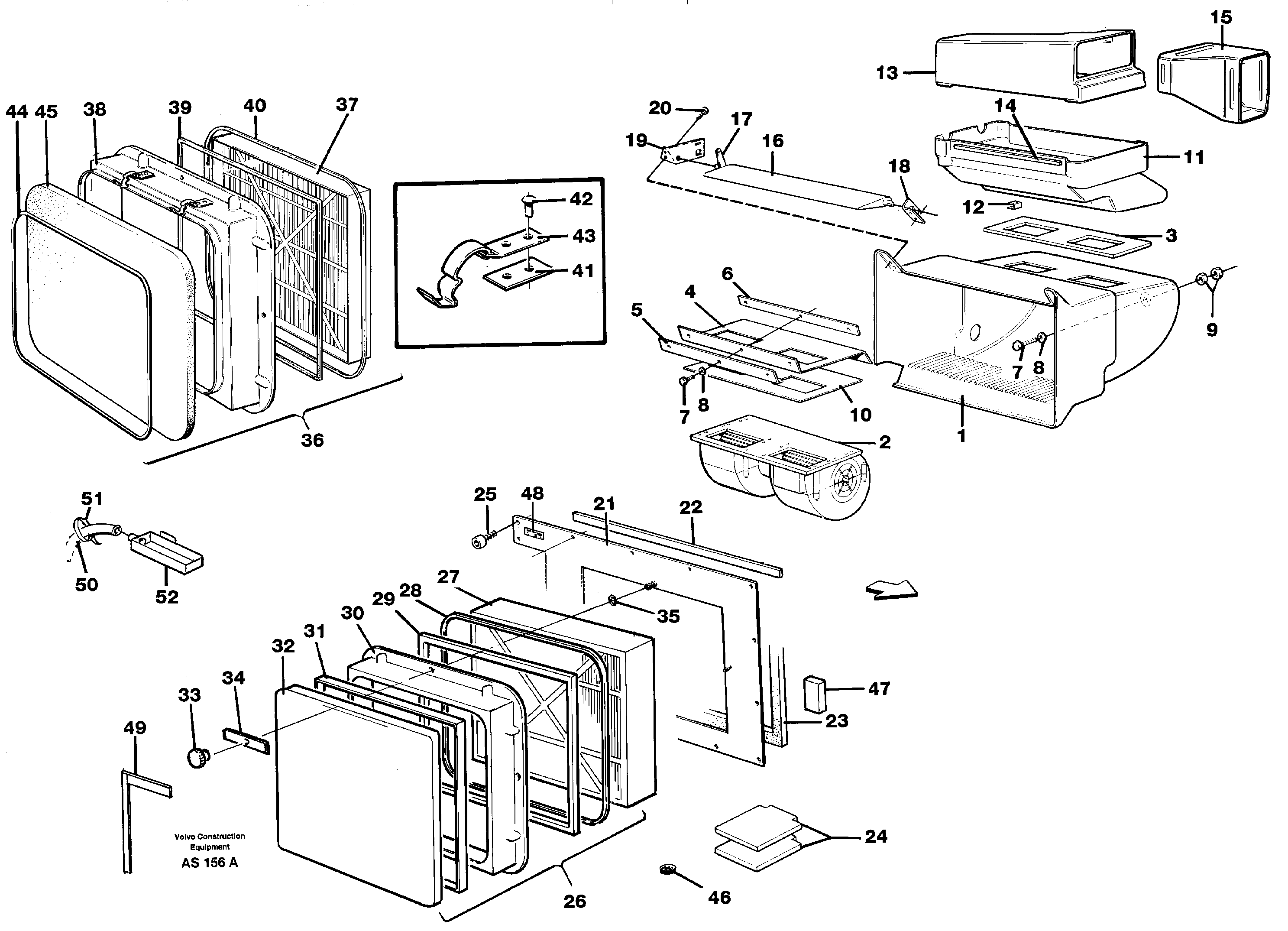 Air filter — volvo parts diagram