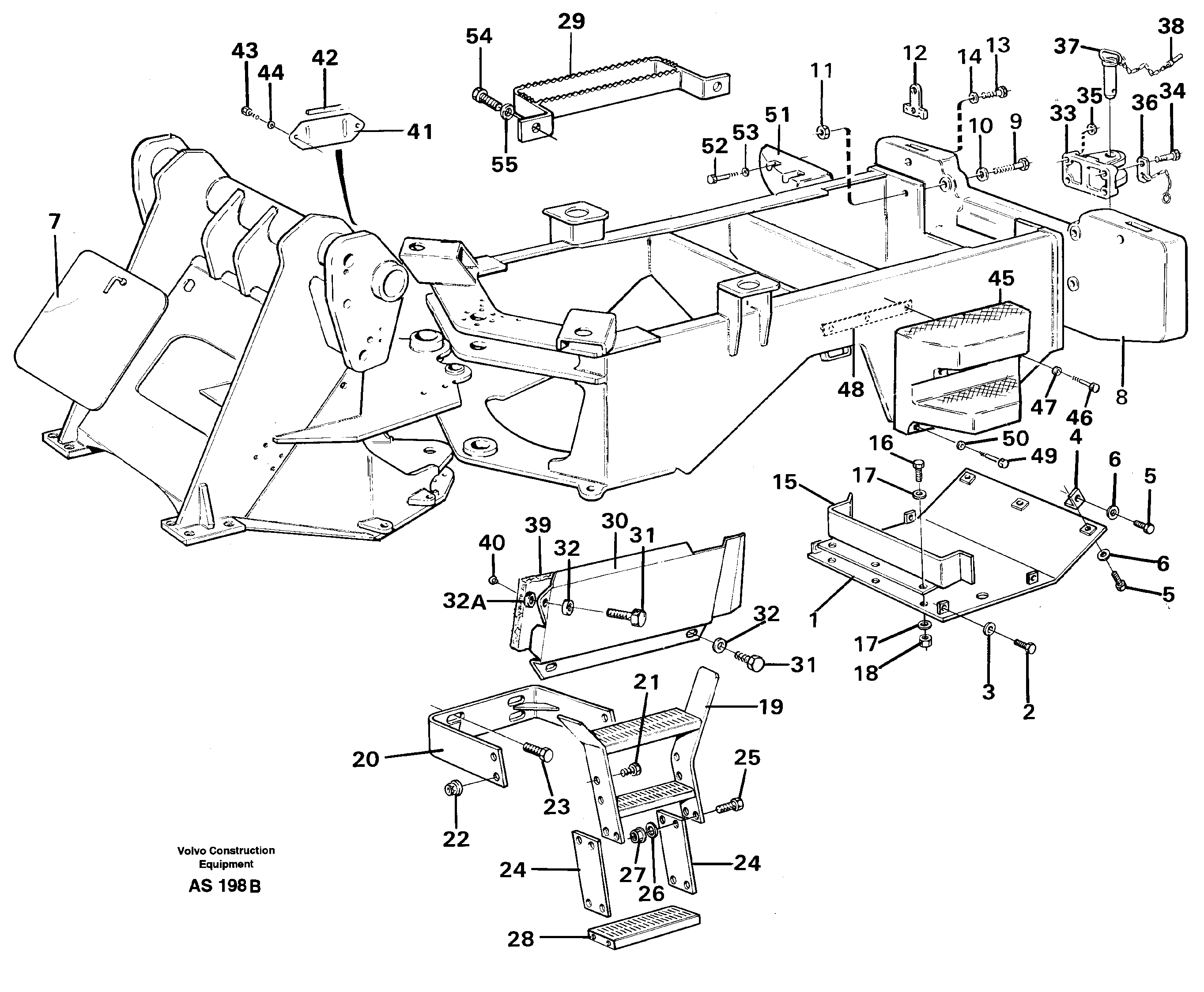 Protecting plates — volvo parts diagram