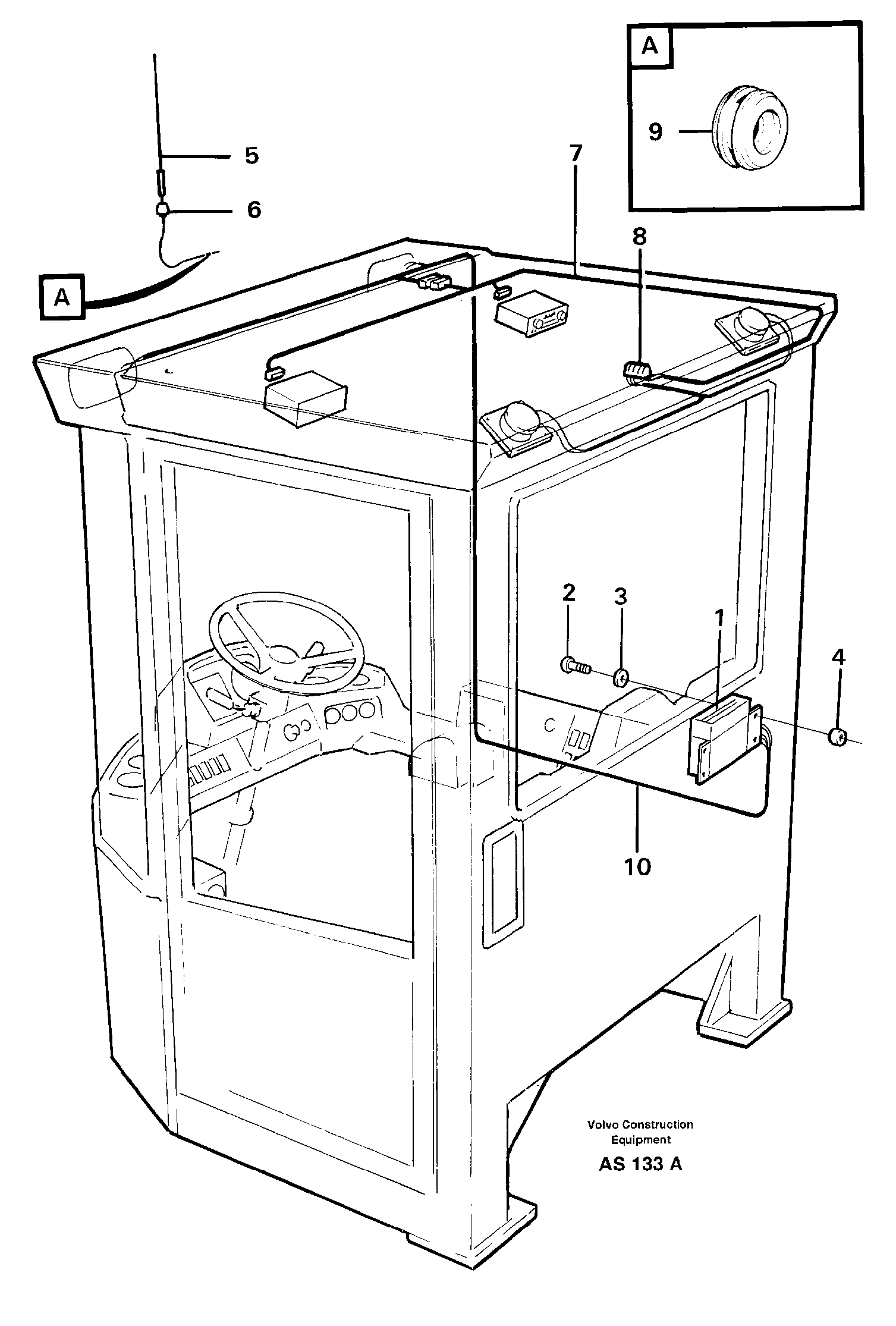 Electrical system: Radio. 92462 — volvo parts diagram