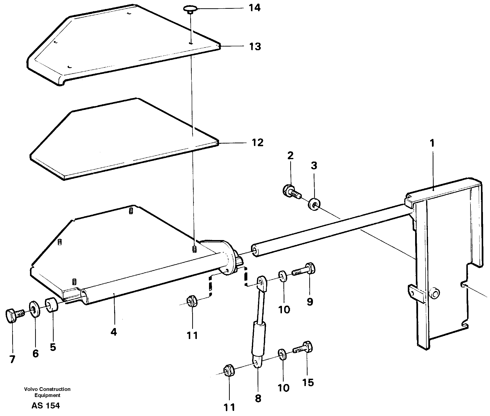 Instructor's seat  92464 — volvo parts diagram