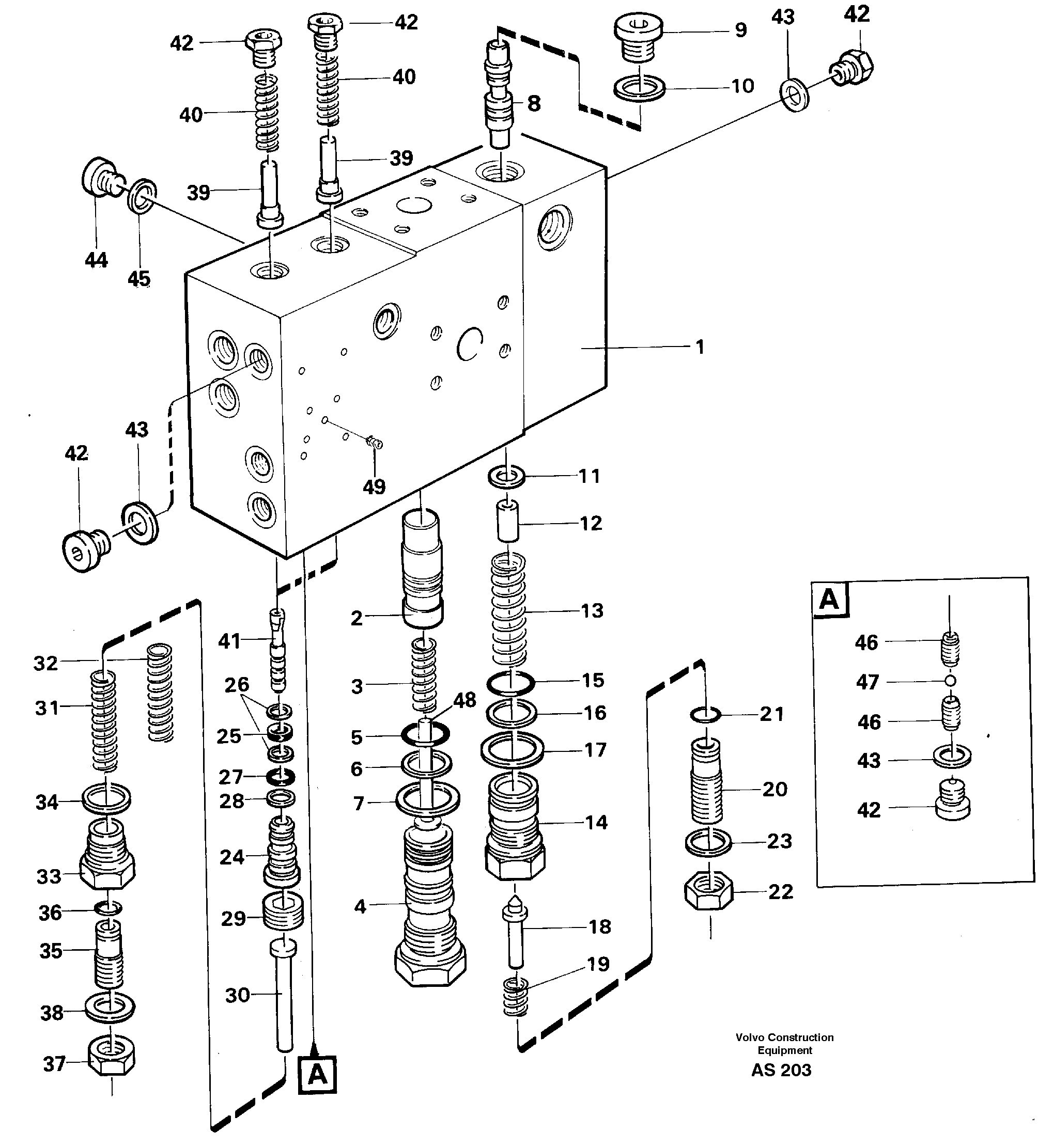 Valve housing — volvo parts diagram