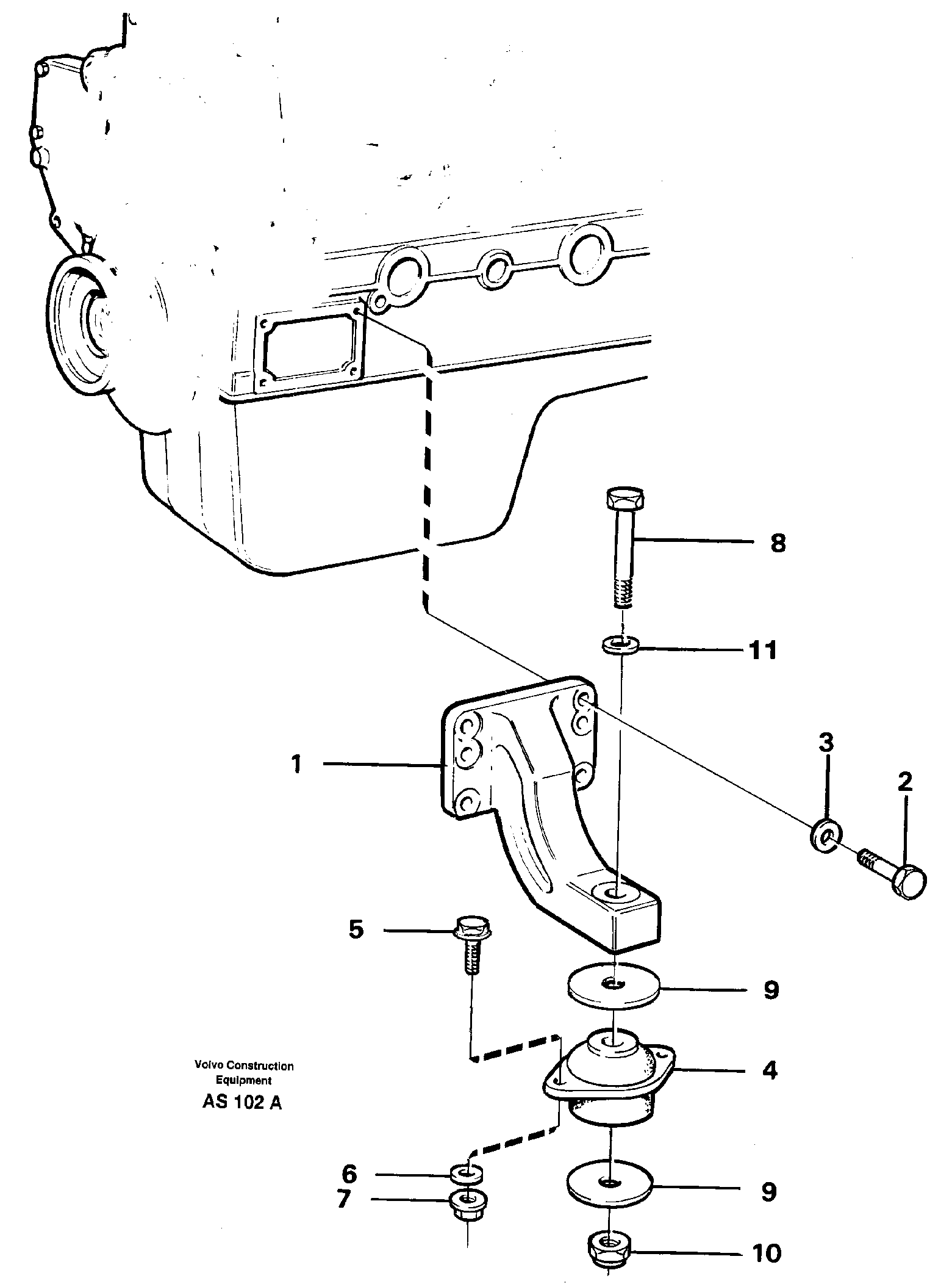 Engine mounting — volvo parts diagram