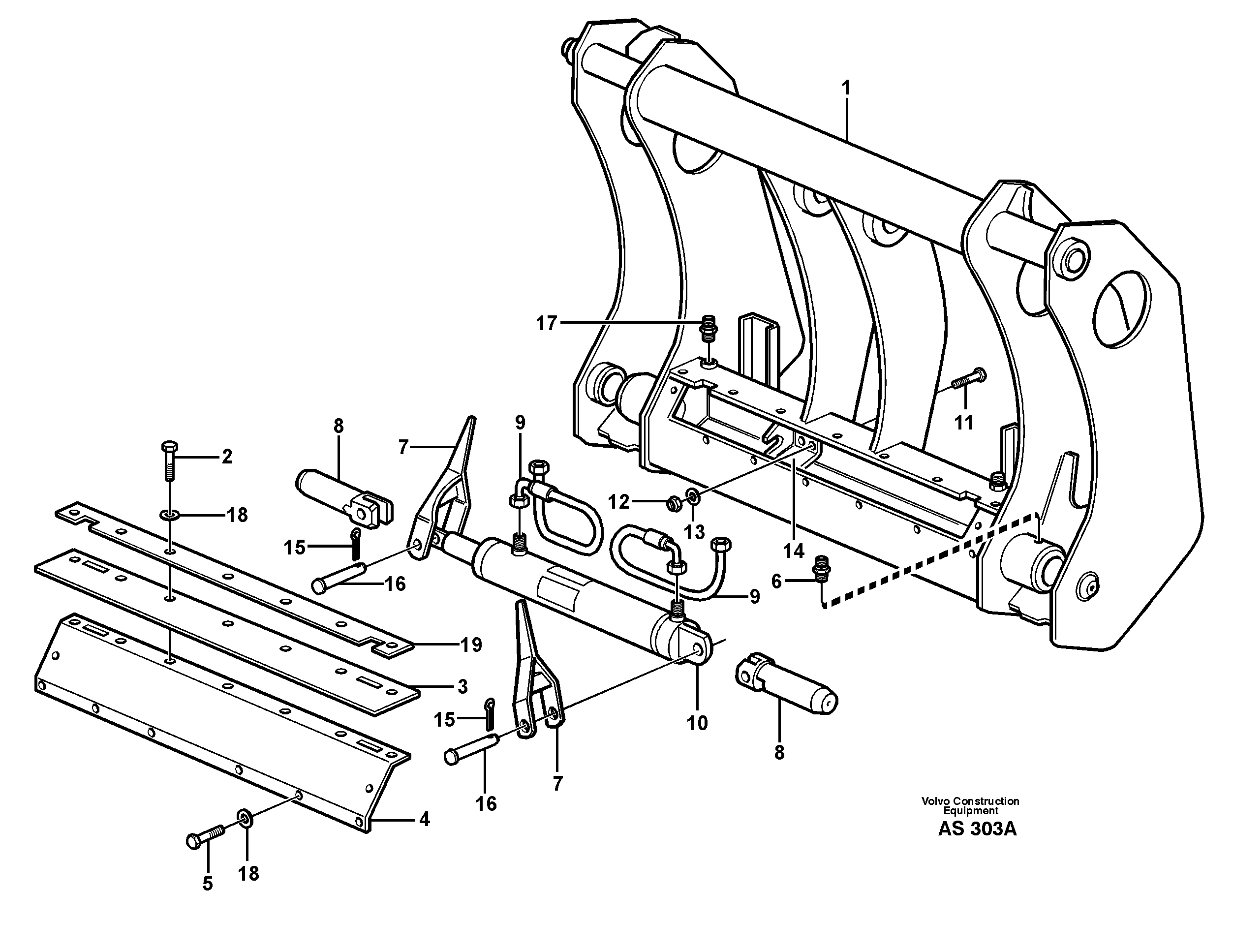 Attachment bracket 93536, 80135 — volvo parts diagram