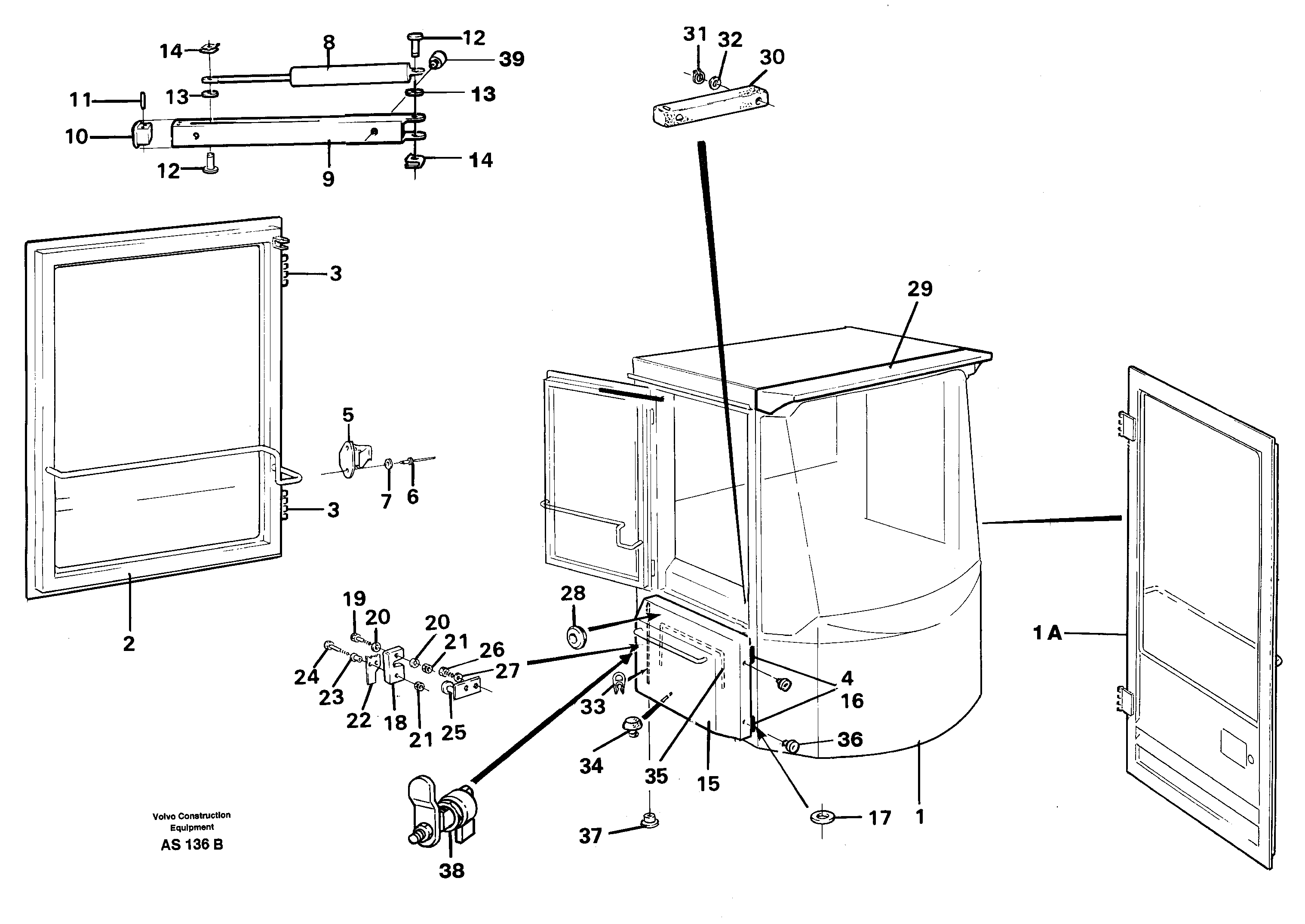 Cab body — volvo parts diagram
