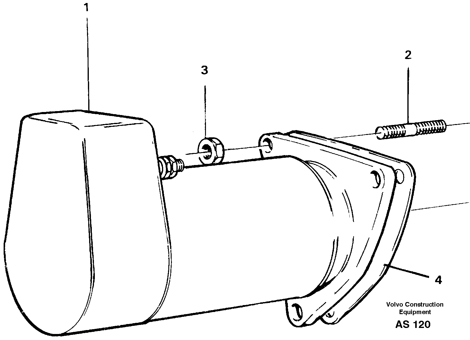 Starter motor, assembly — volvo parts diagram