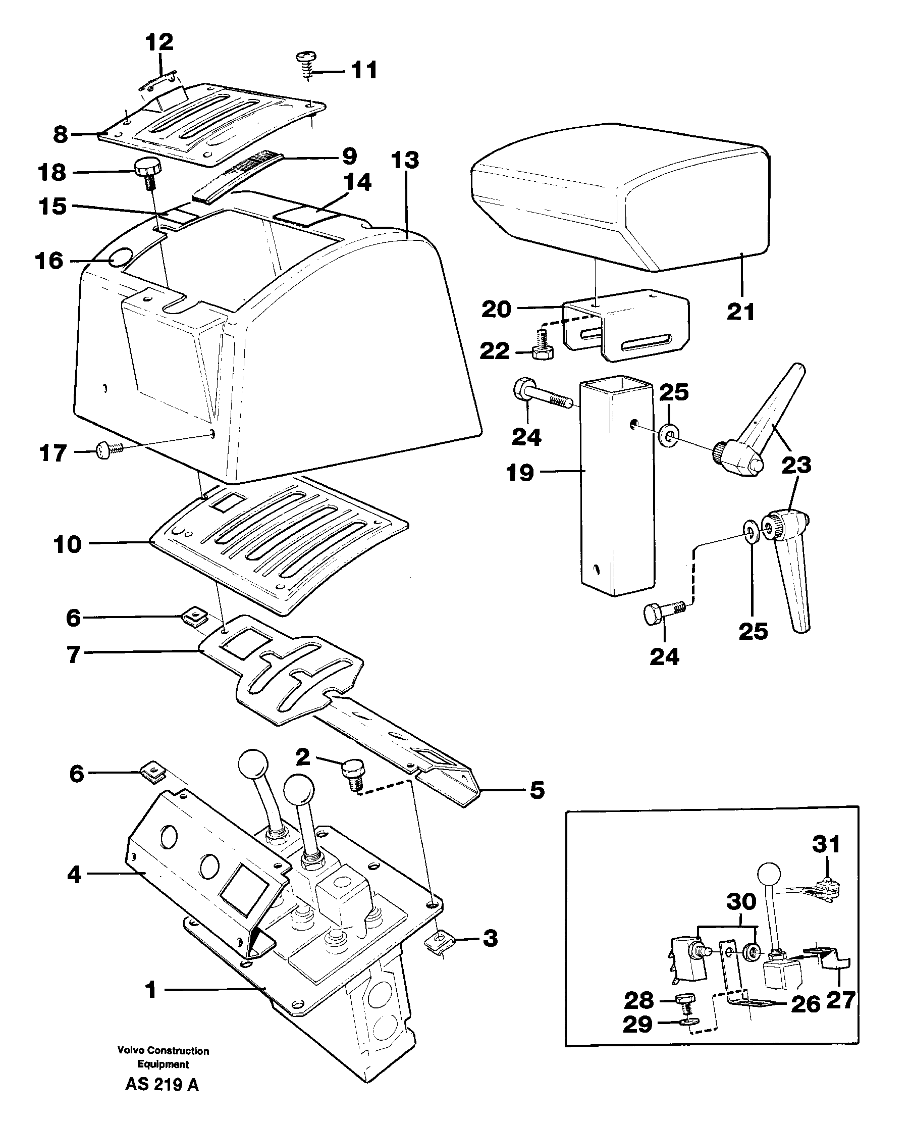 Servo valve, assembly — volvo parts diagram