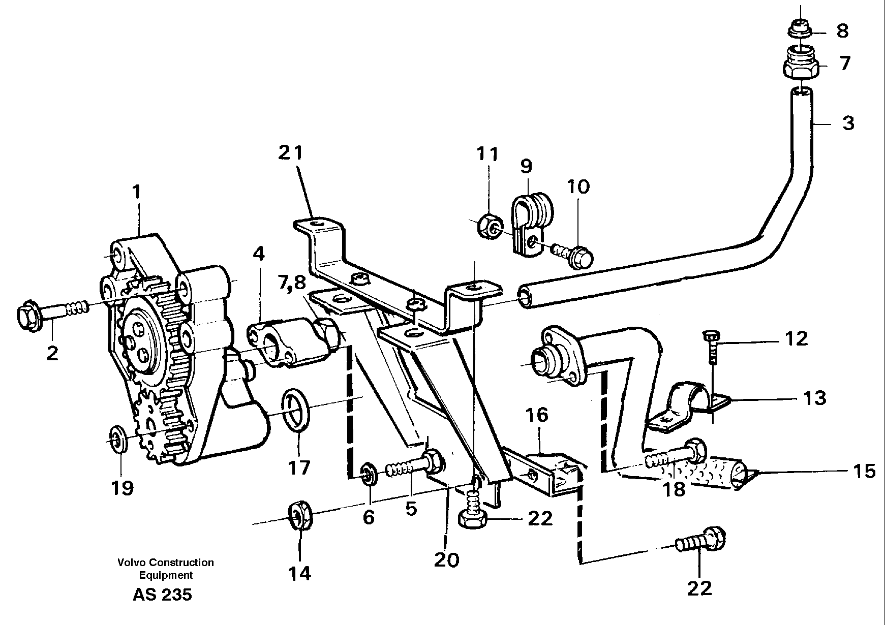 Lubricating oil system — volvo parts diagram