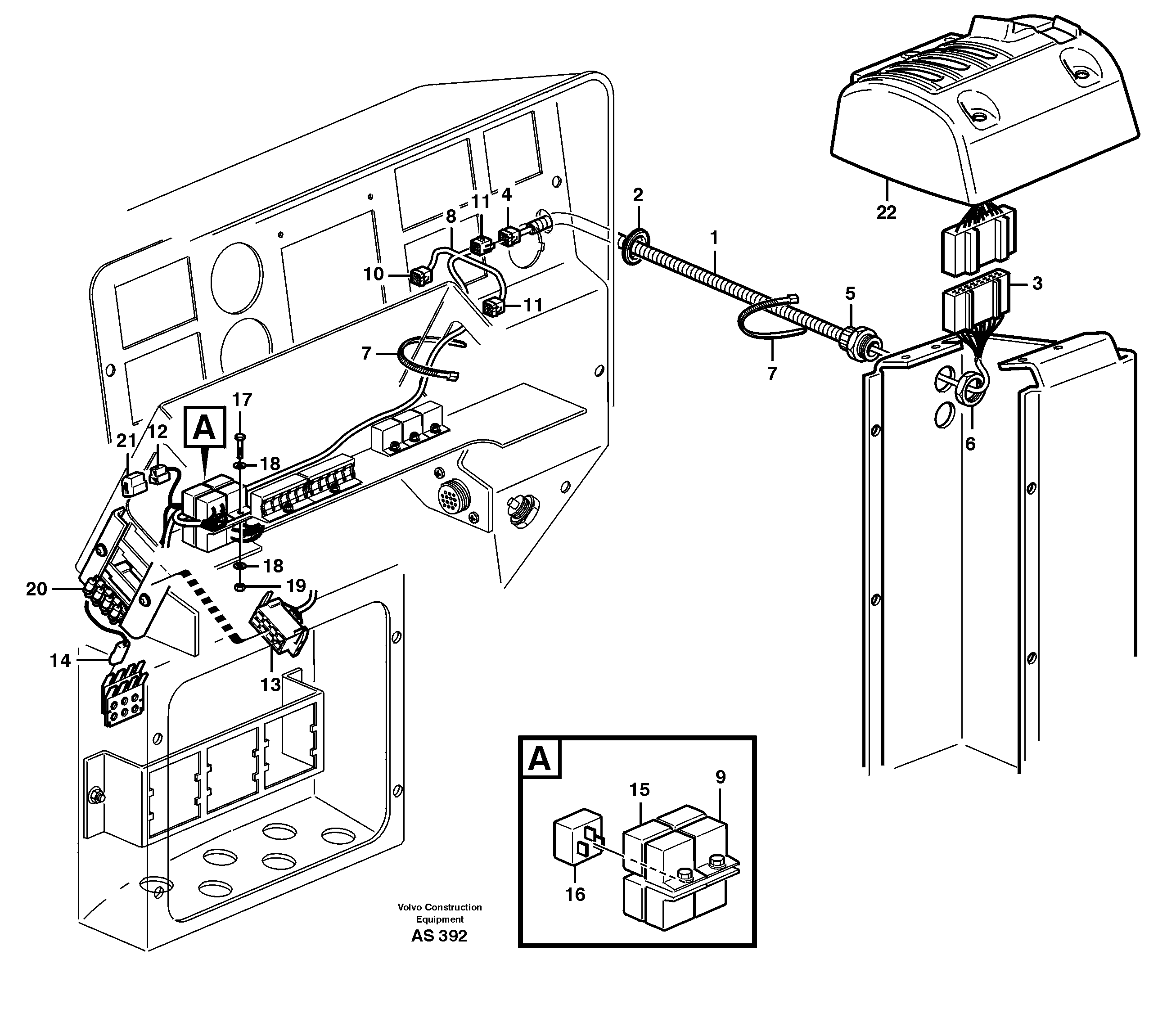 Forward / reverse switch at hydraulic controls  80033, 80034, — volvo parts diagram