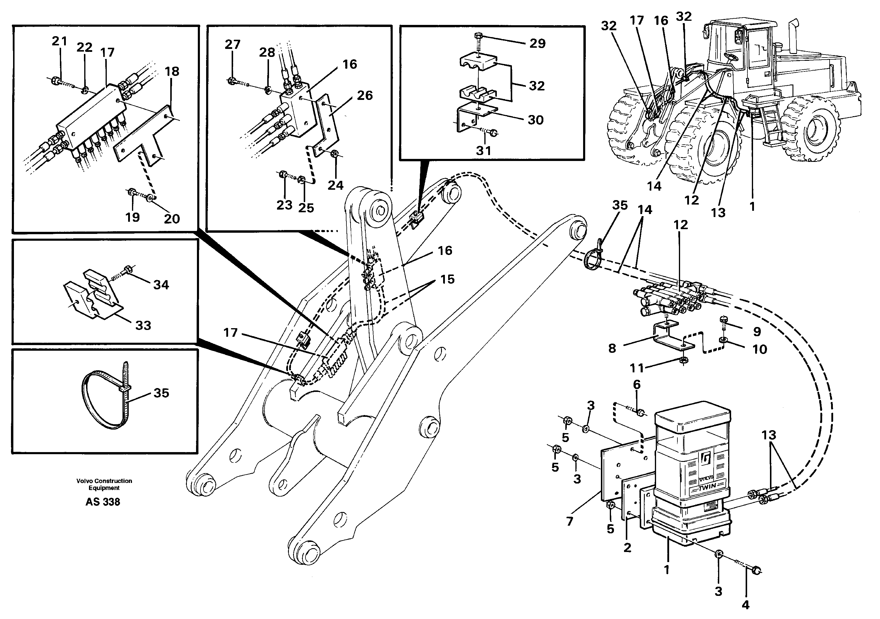 Central lubrication. 92754 — volvo parts diagram