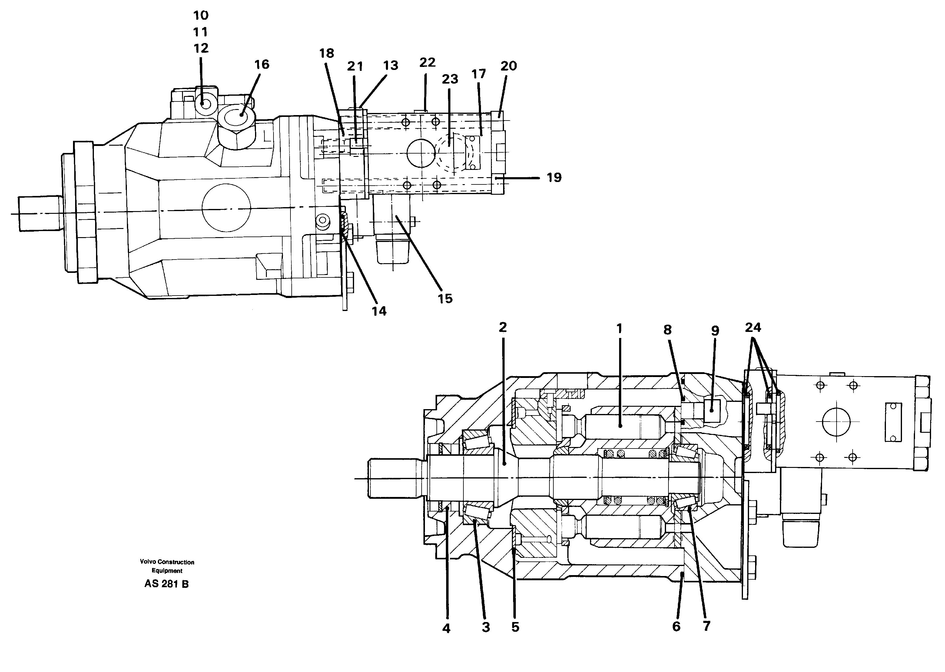 Hydraulic pump Heavy Duty  93637 — volvo parts diagram