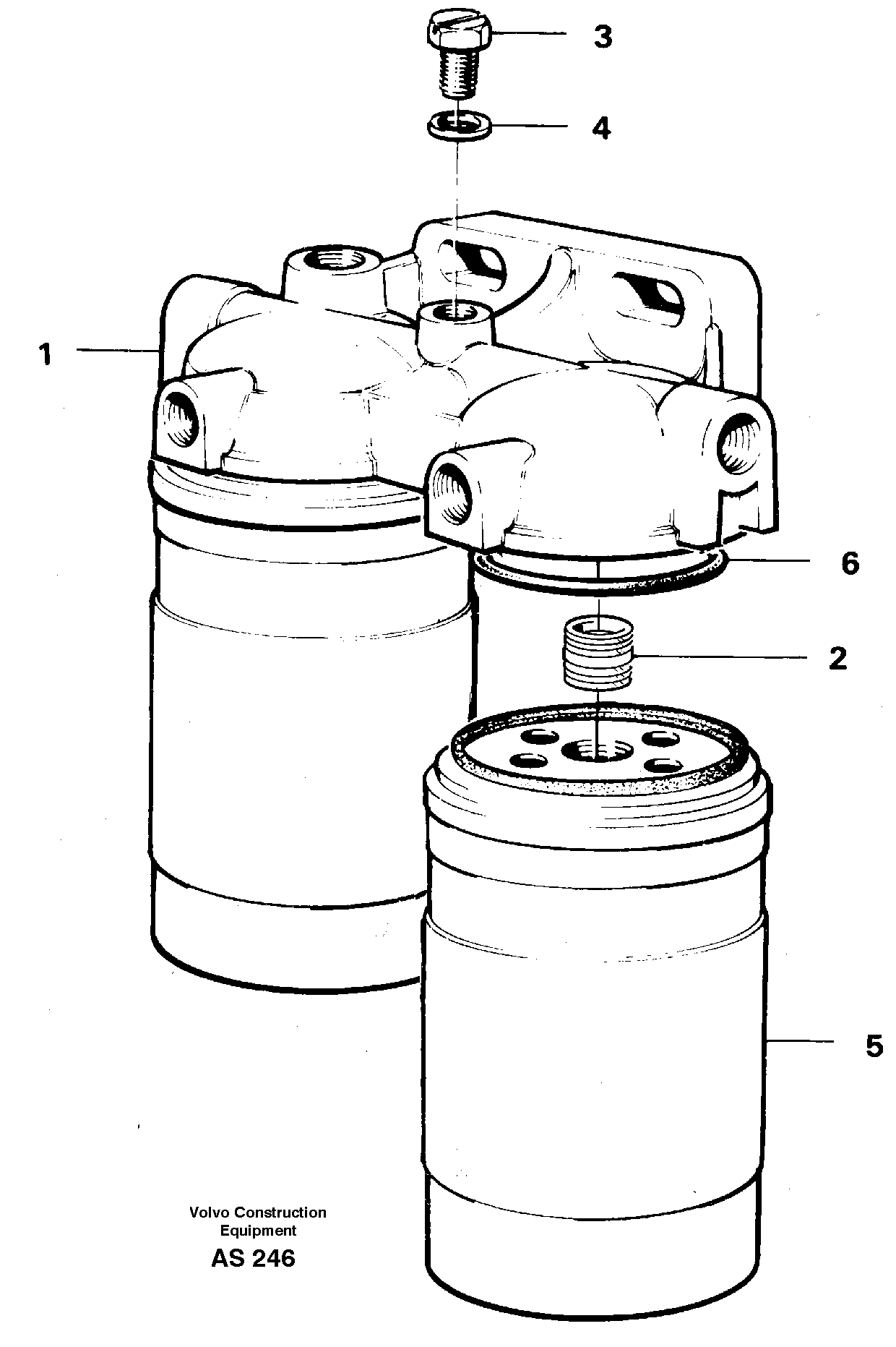 Fuel filter — volvo parts diagram