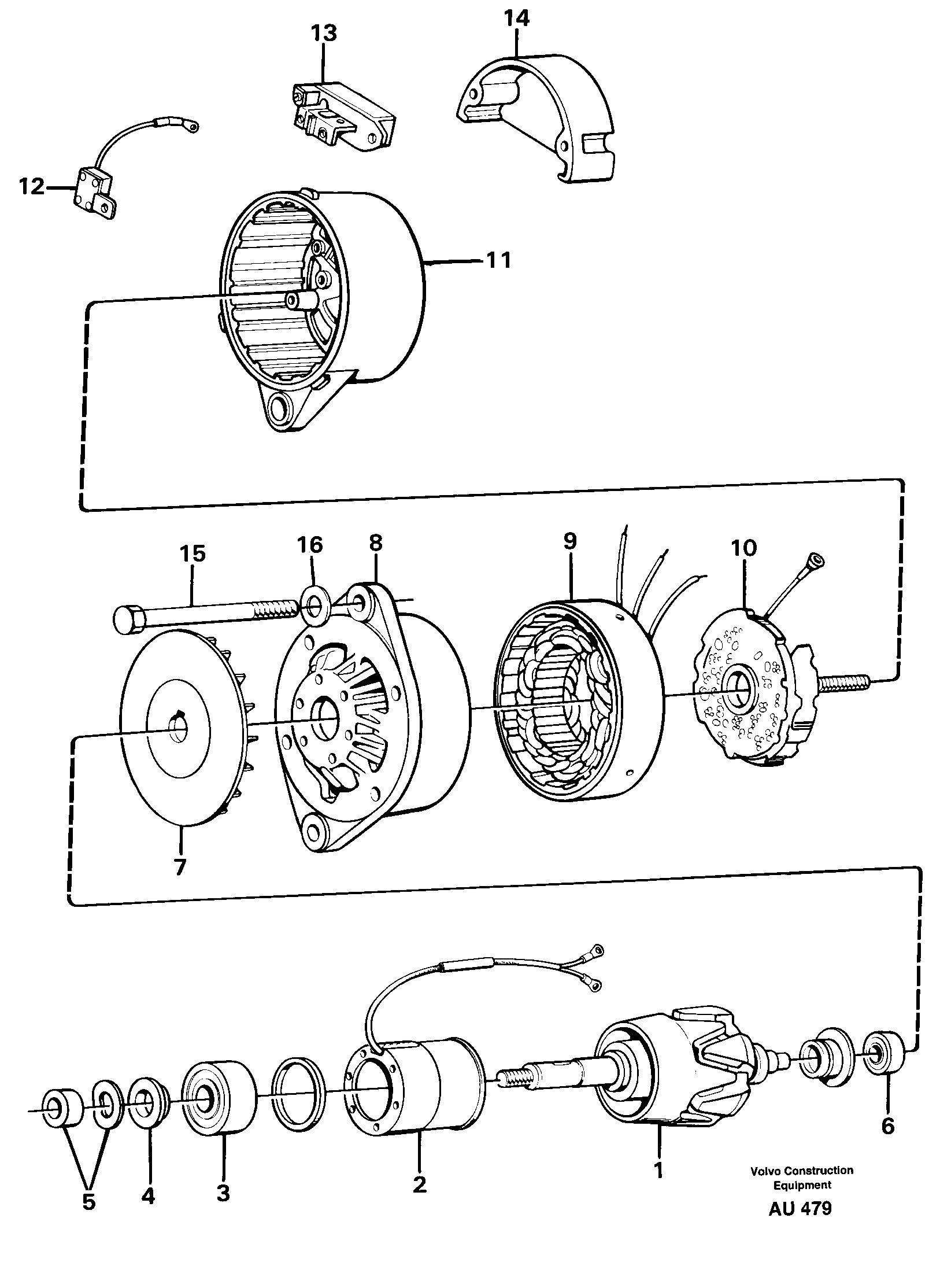 Alternator. 92249 — volvo parts diagram
