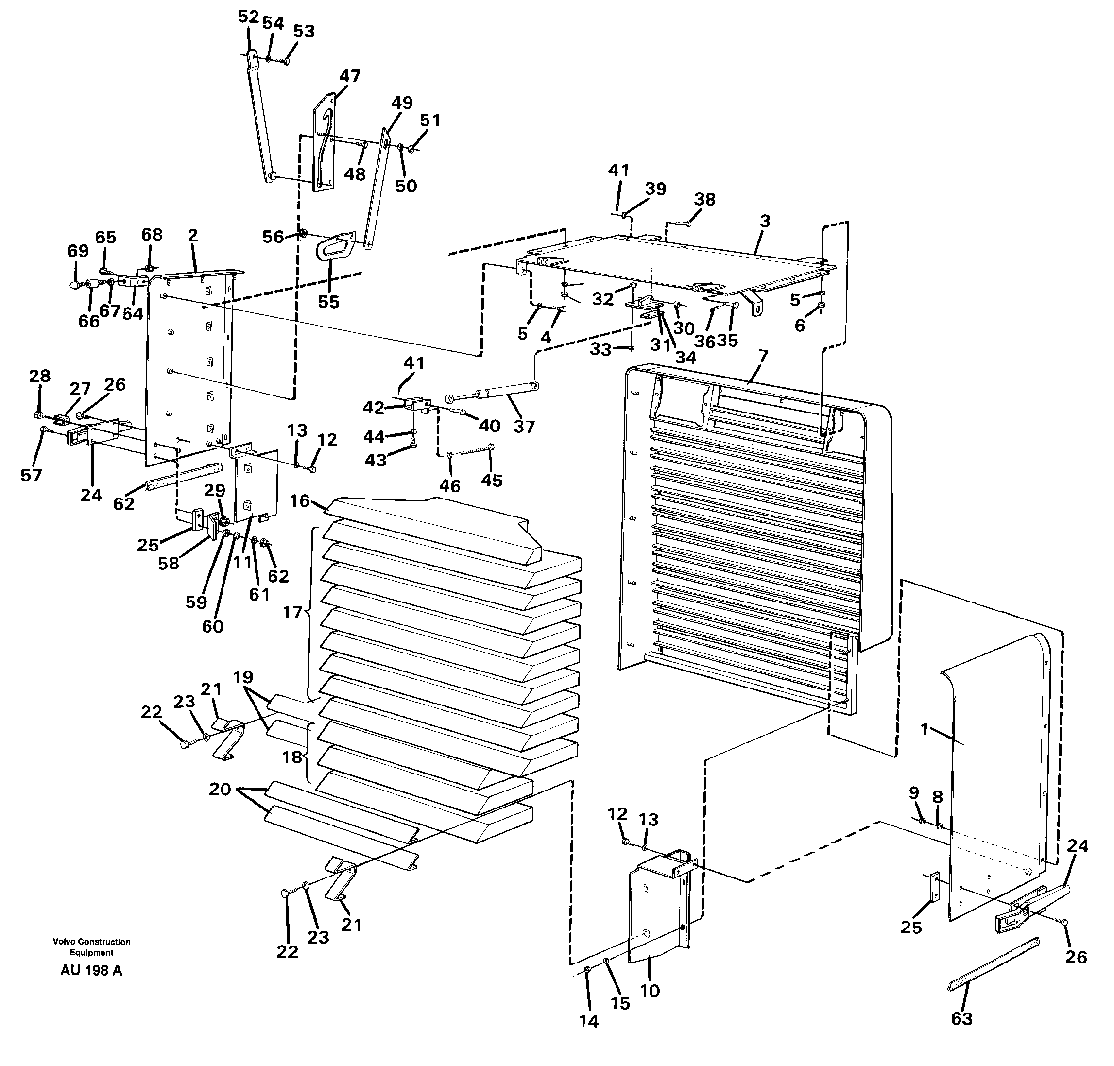 Radiator shell. — volvo parts diagram