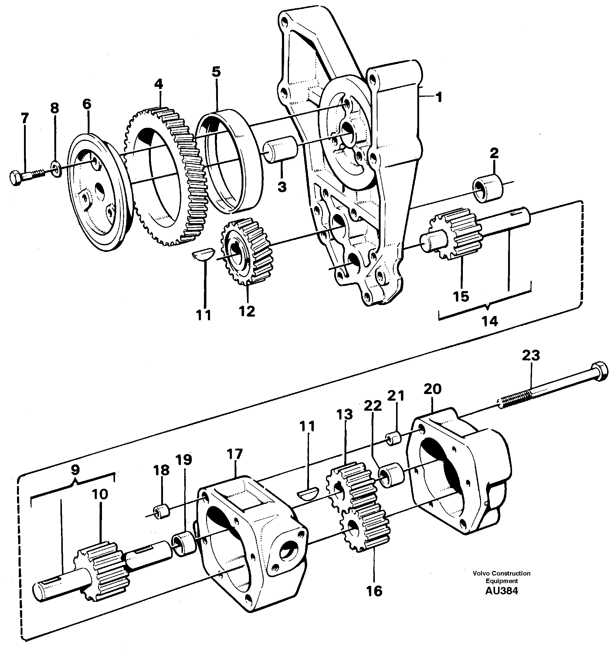 Oil pump — volvo parts diagram