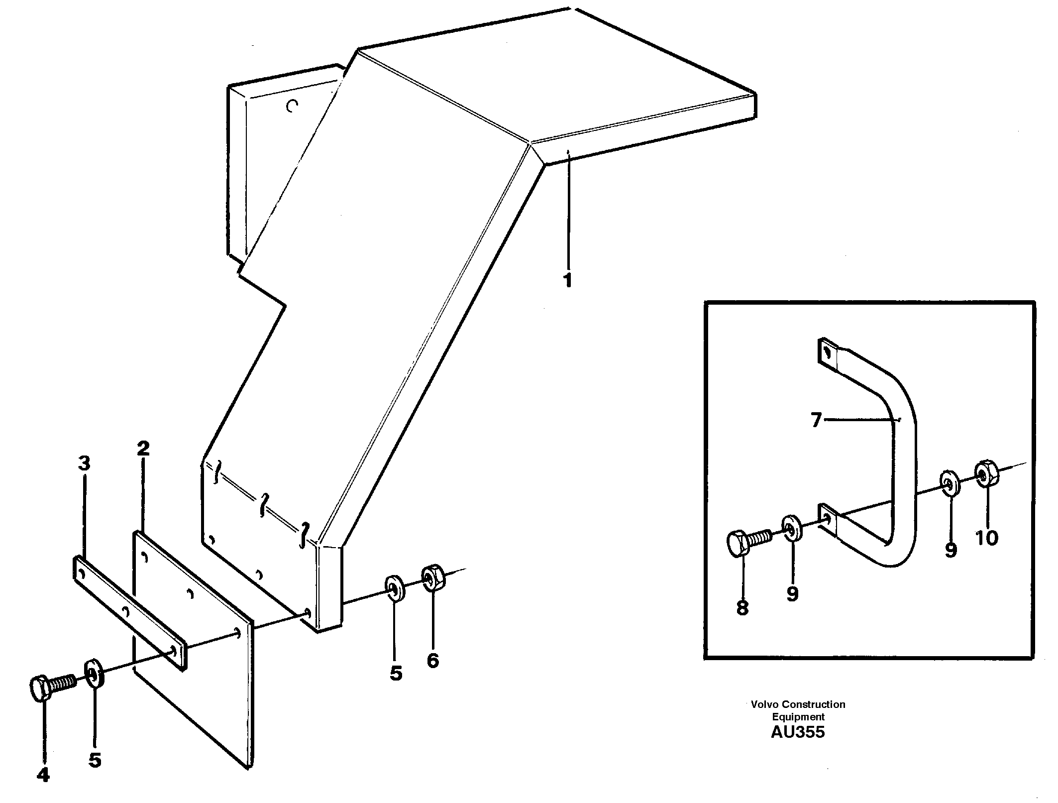 Small rear fender. 92957 — volvo parts diagram