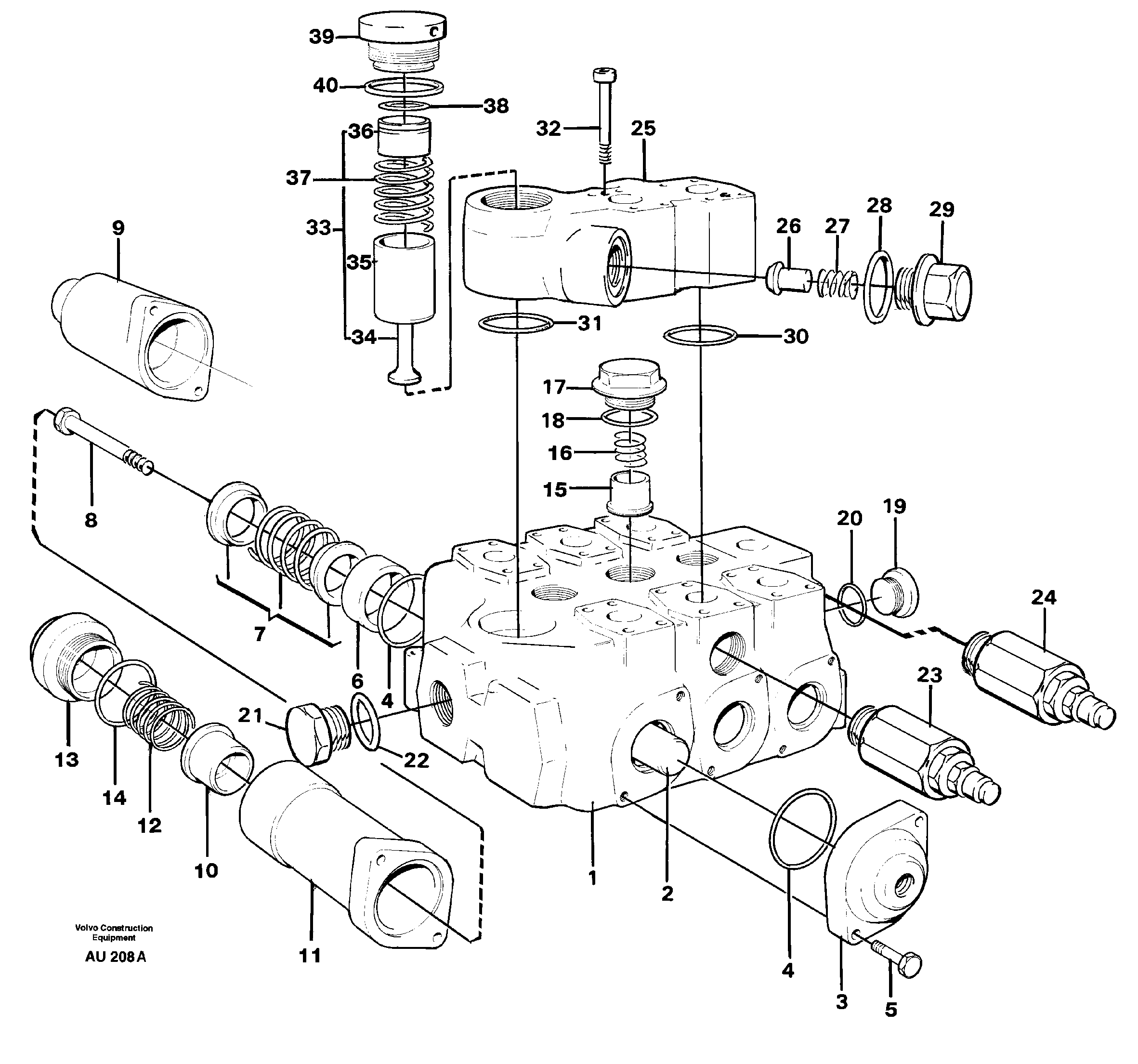 Control valve — volvo parts diagram