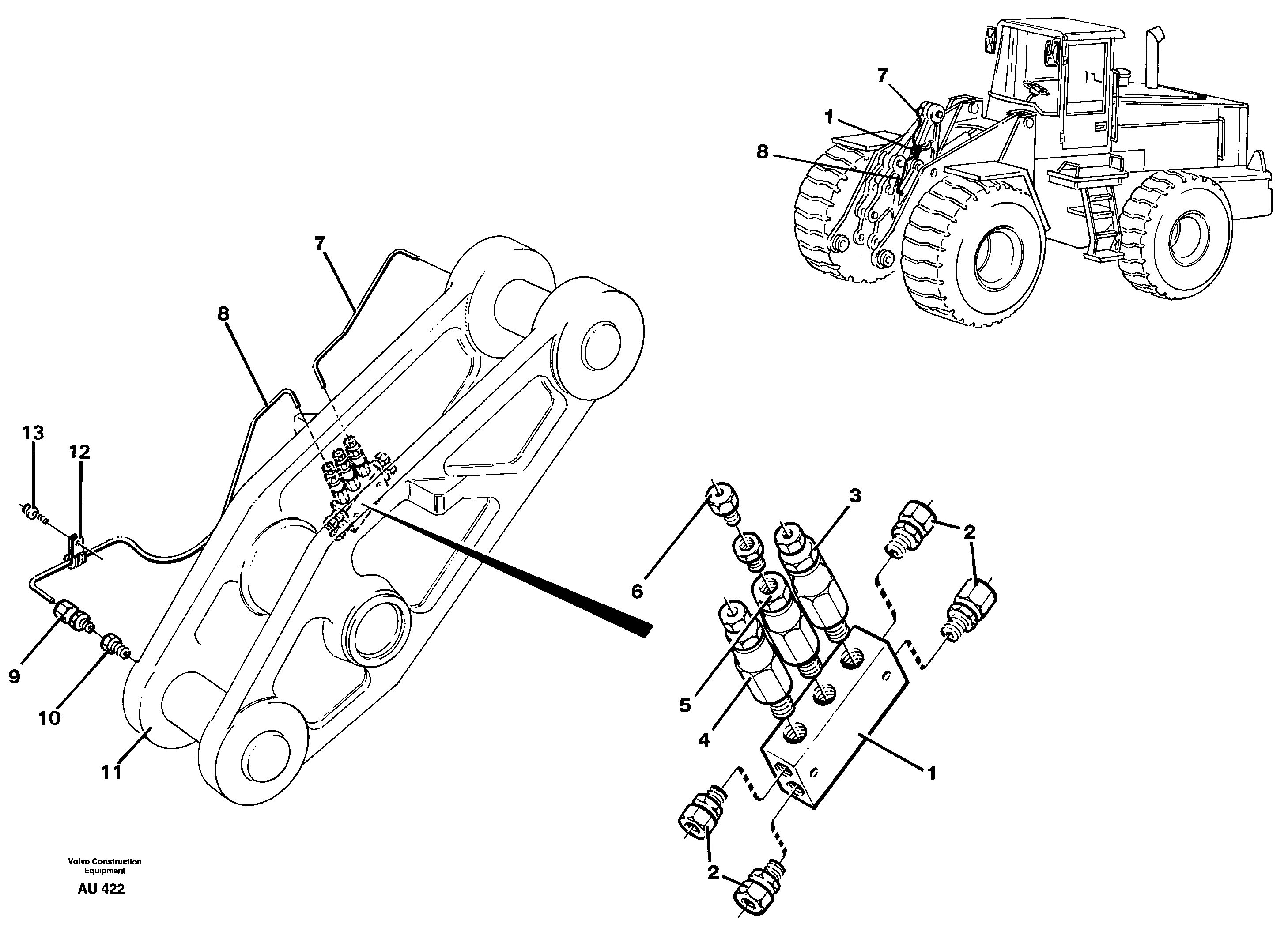 Distribution block, B4. 94803 — volvo parts diagram