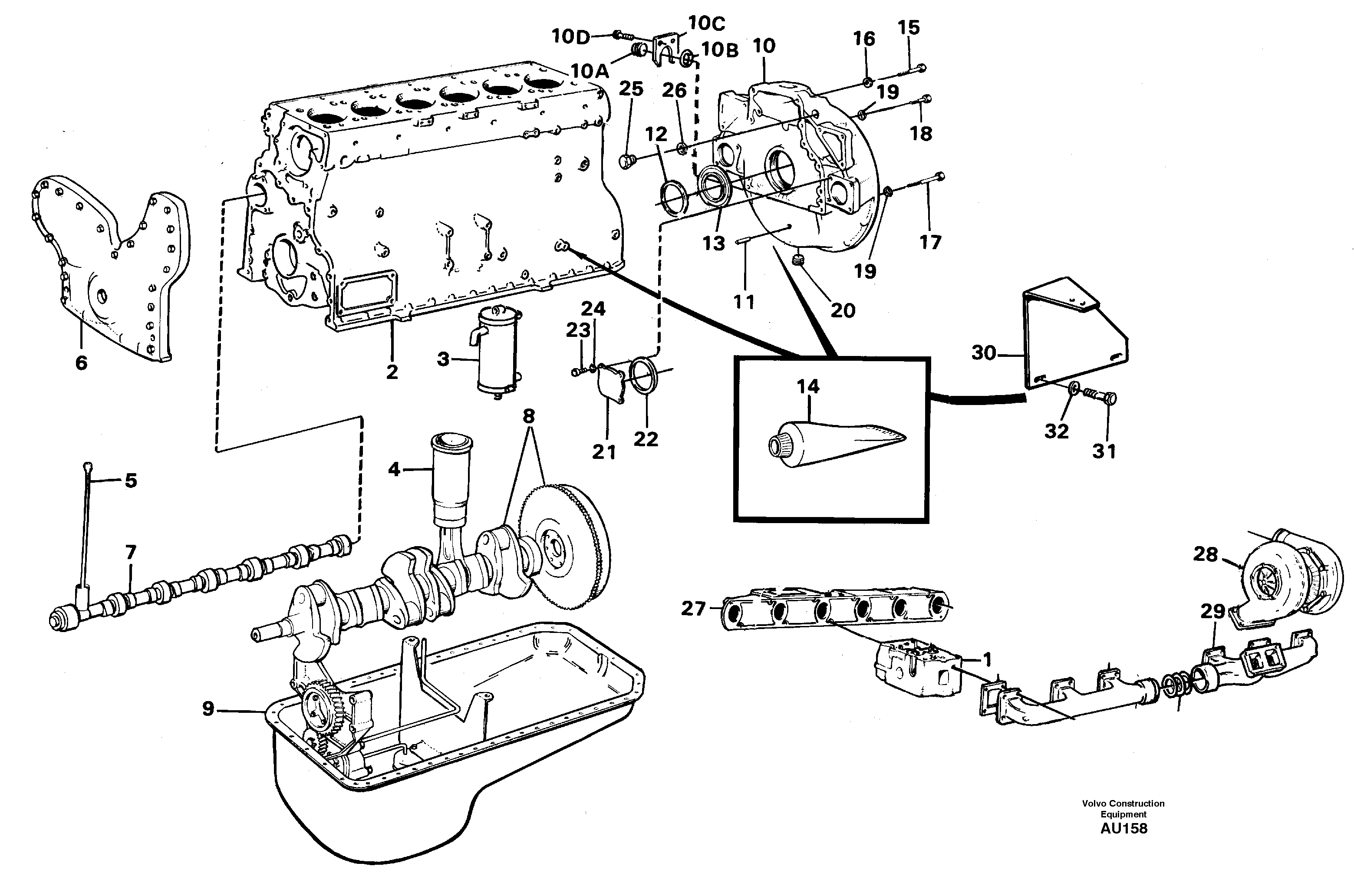 Engine installation components. — volvo parts diagram
