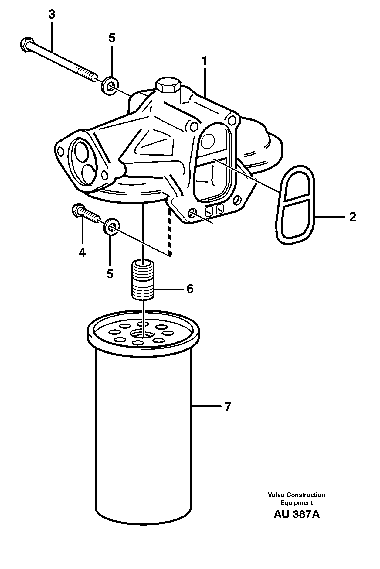 Oil filter — volvo parts diagram