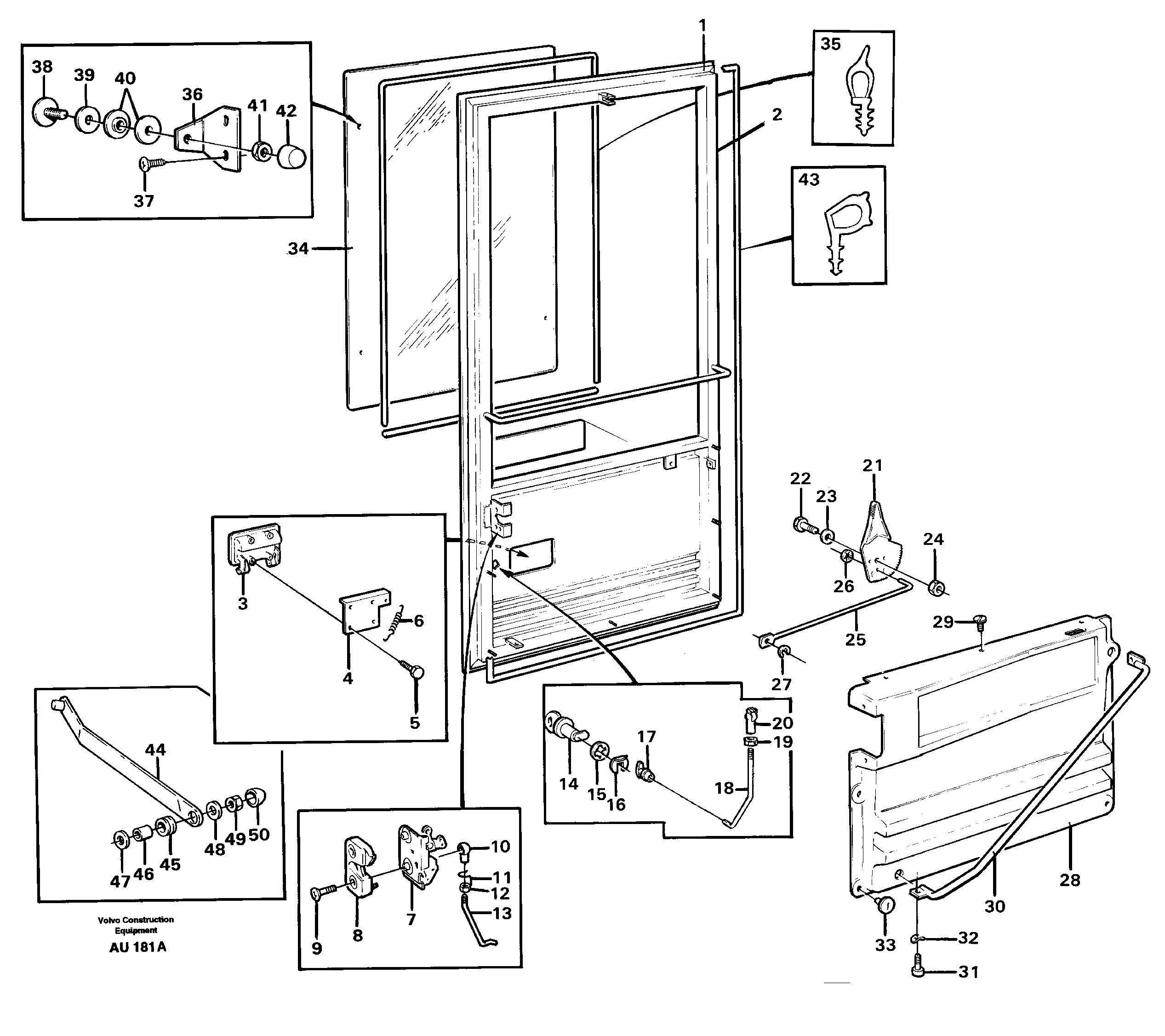 Door — volvo parts diagram