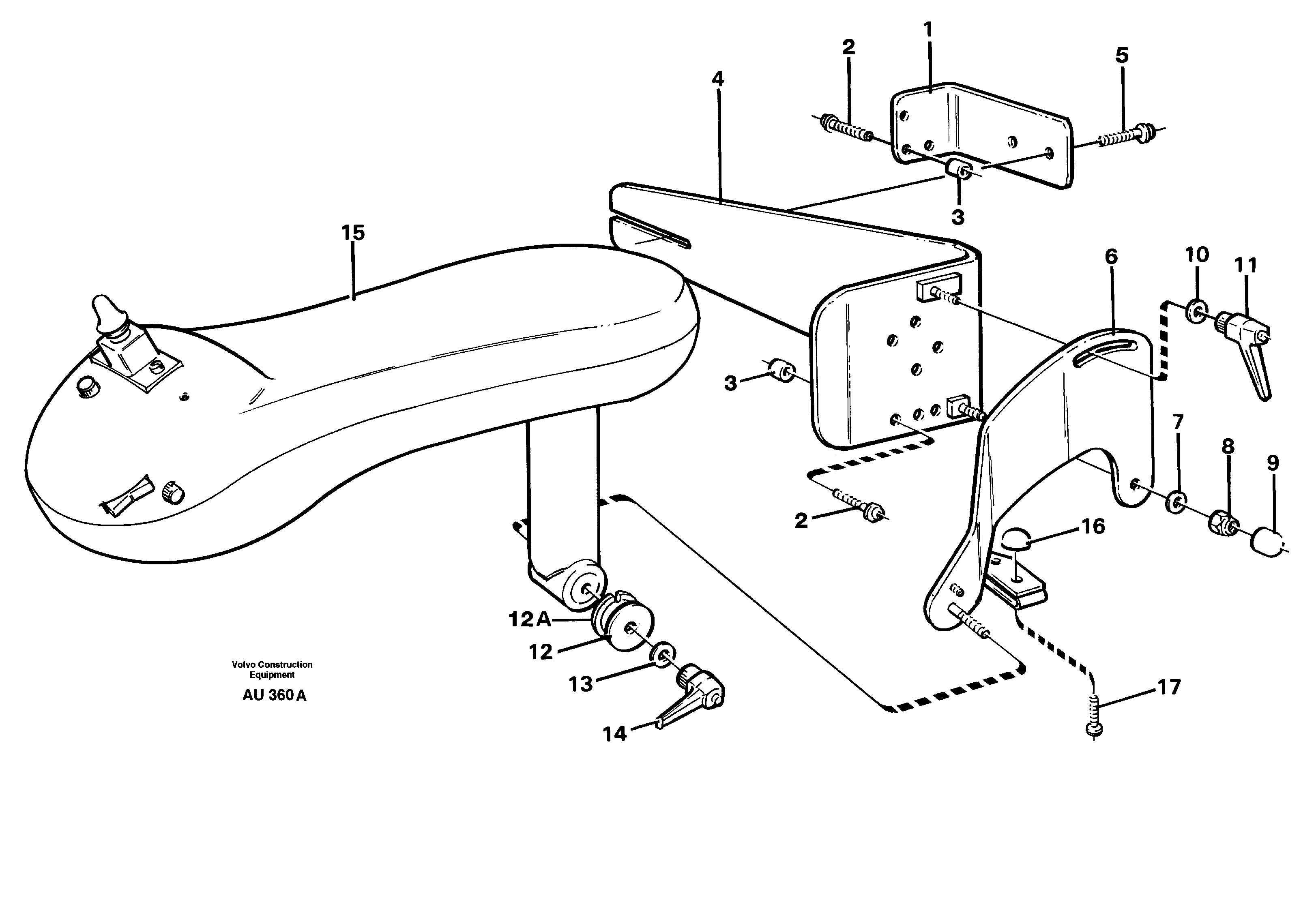 CDC - steering, plate details. 94602, 93909 — volvo parts diagram