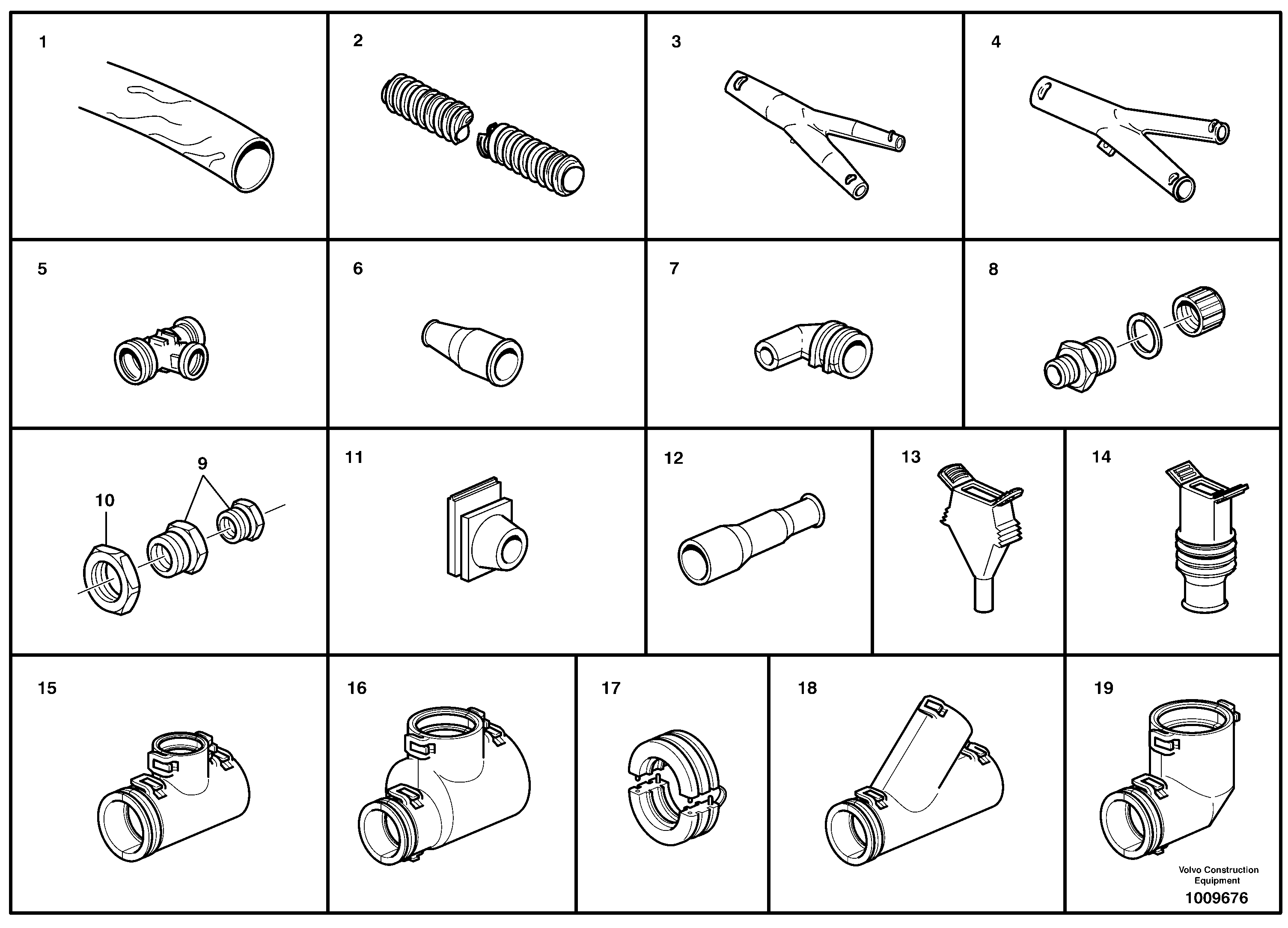 Hose and manifold — volvo parts diagram