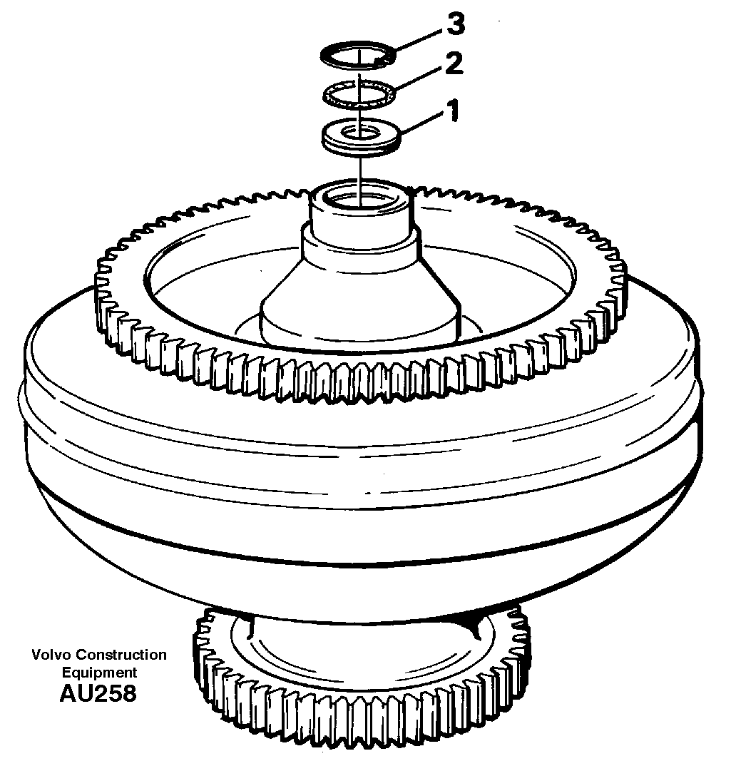 Torque converter 30893 — volvo parts diagram