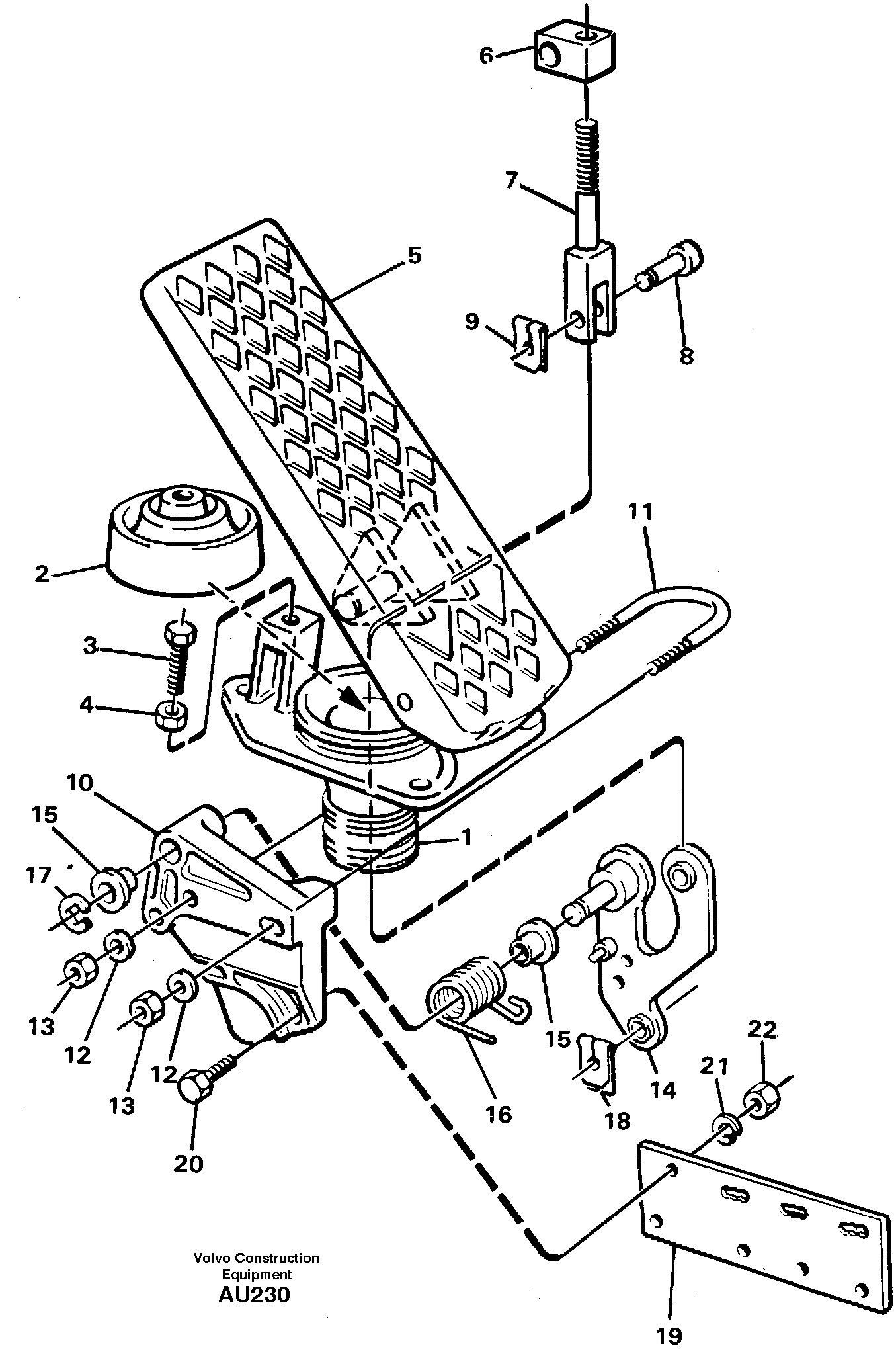 Pedal — volvo parts diagram