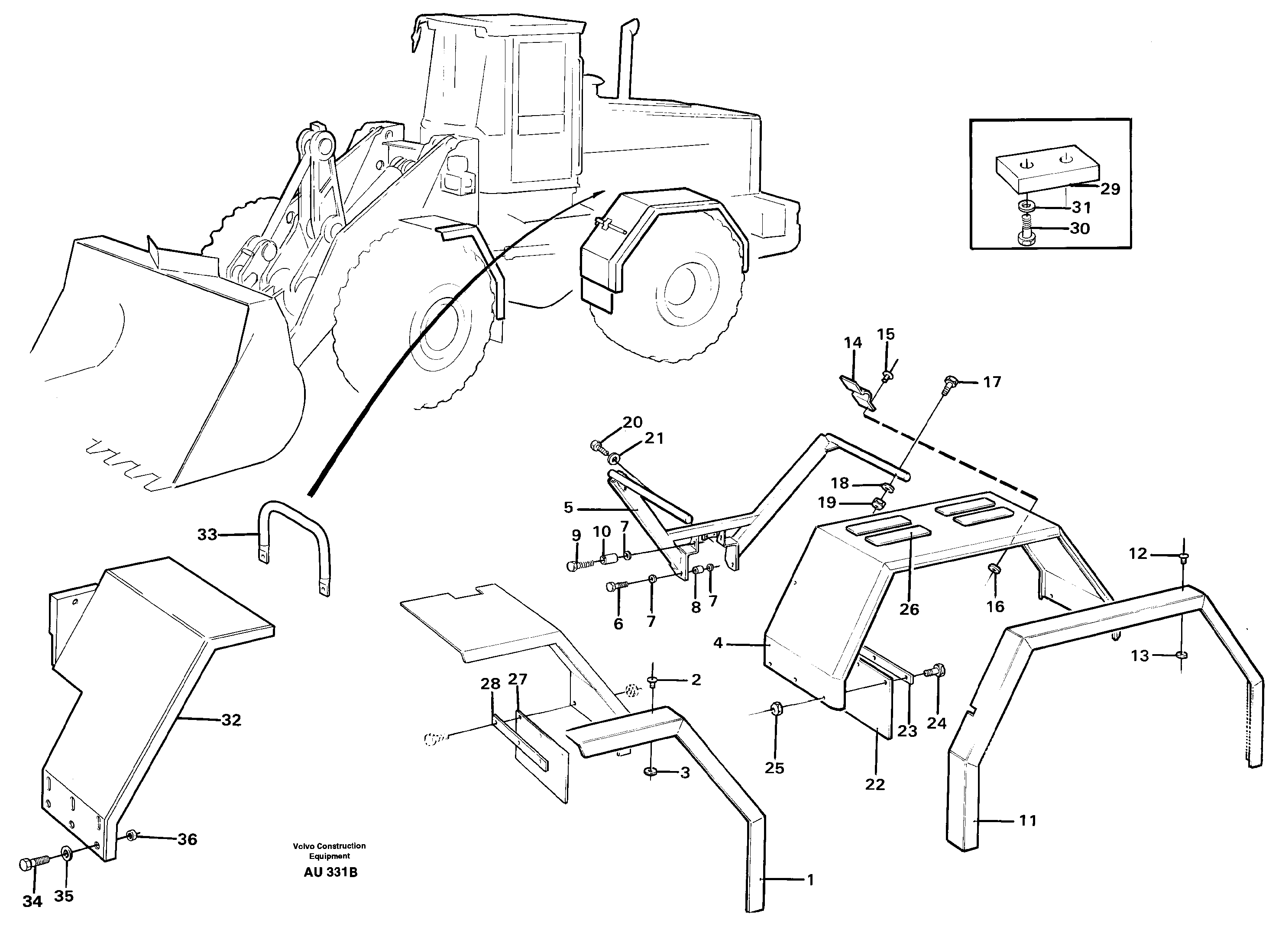 Extended fender. 92265 — volvo parts diagram