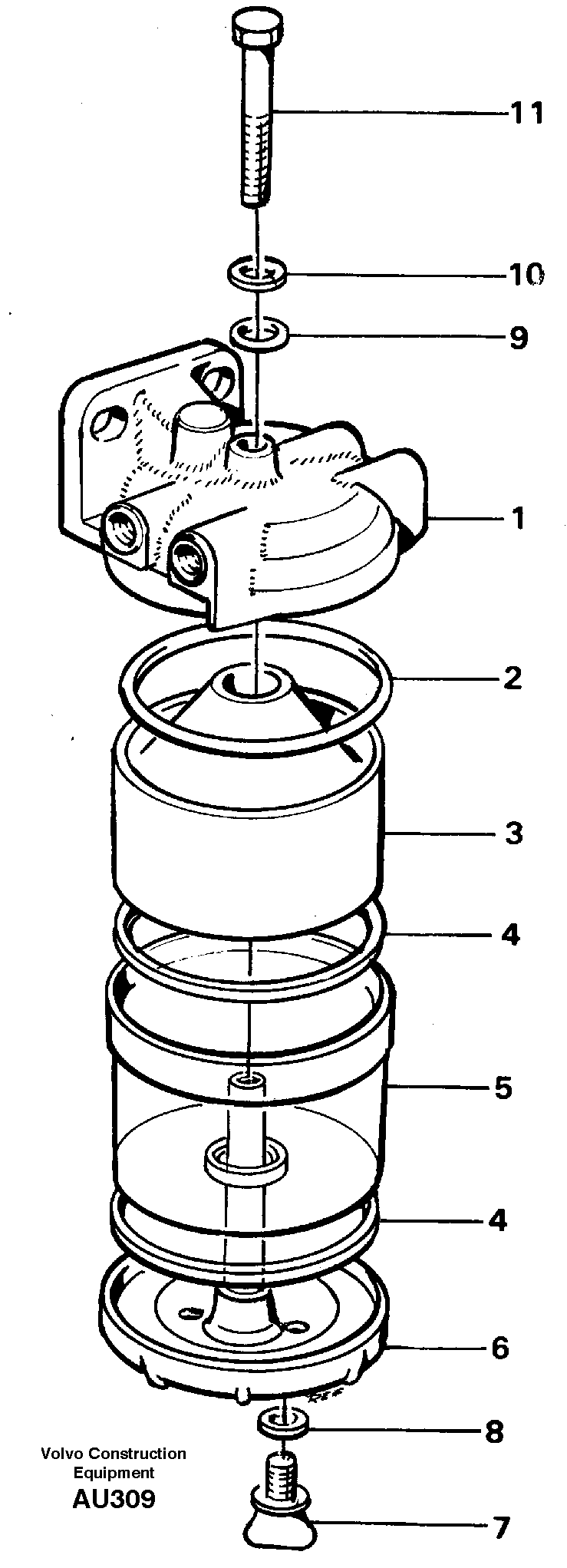 Water separator — volvo parts diagram