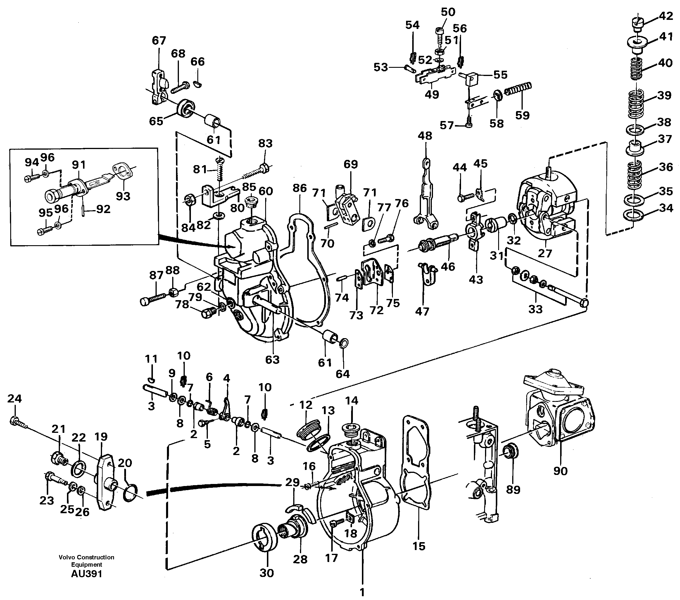 Centrifugal governor. — volvo parts diagram