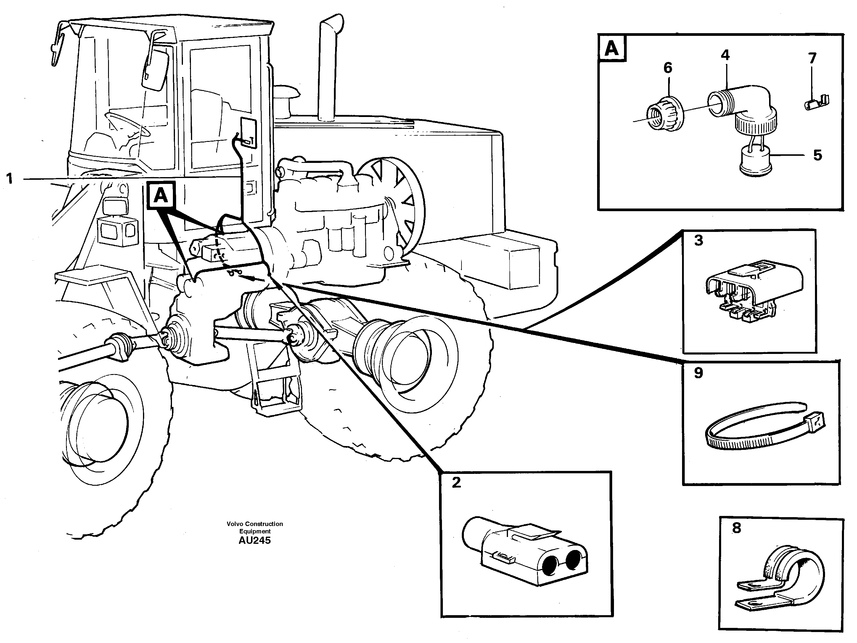 Cable harness, transmission  30893 — volvo parts diagram