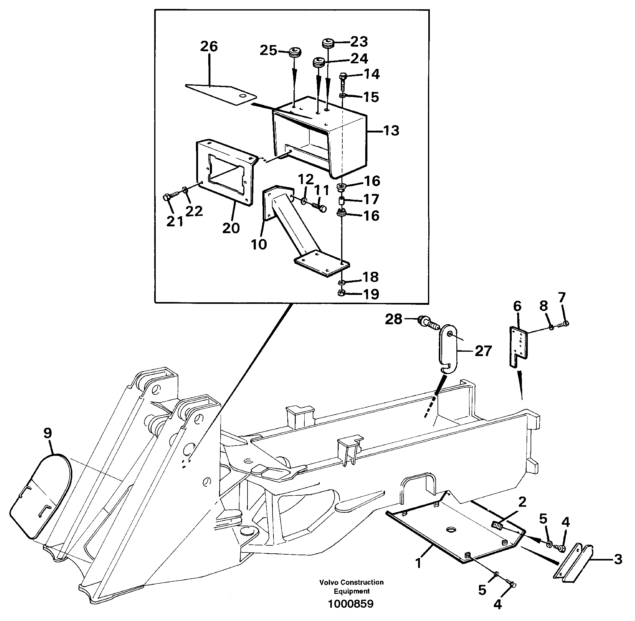 Protecting plates — volvo parts diagram